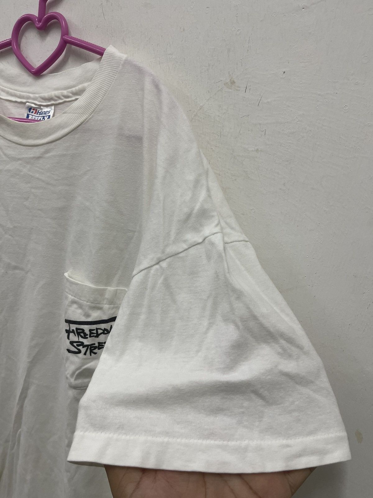 Vintage Rare 90s Vintage FREEDOM STREET Taxi Poem Thrashed Tee Size US L / EU 52-54 / 3 - 5 Thumbnail