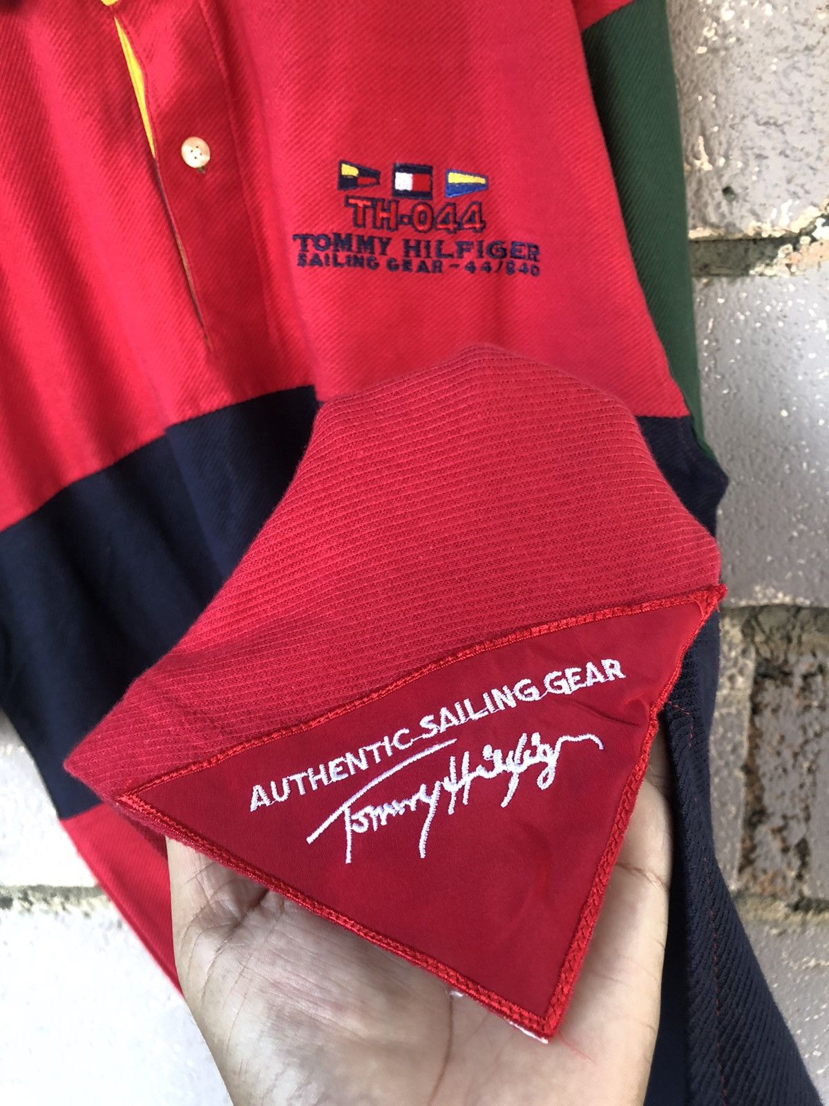 Tommy Hilfiger Rare Vintage TOMMY HILFIGER SAILING GEAR Polo Shirt Size US L / EU 52-54 / 3 - 5 Thumbnail