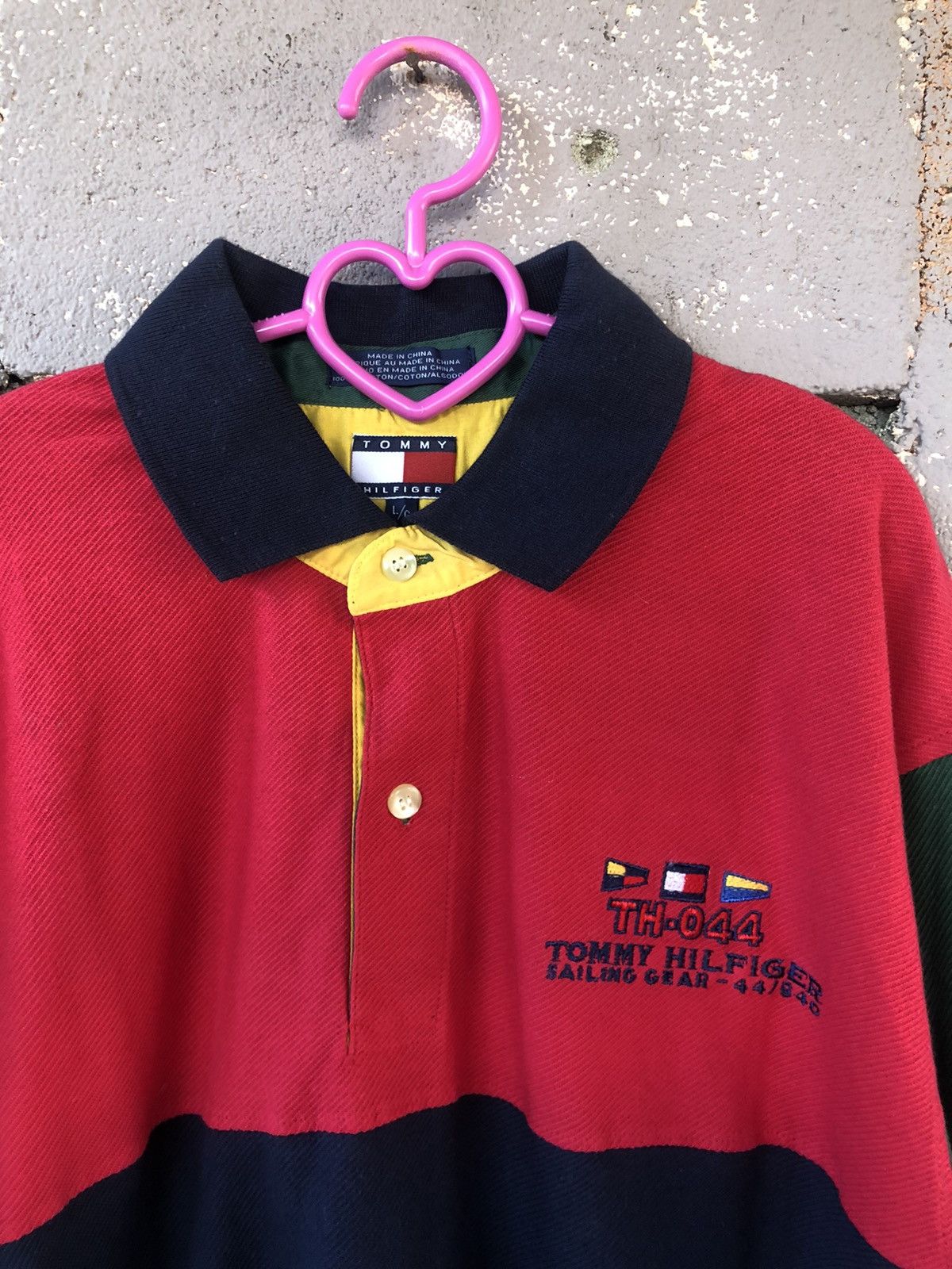 Tommy Hilfiger Rare Vintage TOMMY HILFIGER SAILING GEAR Polo Shirt Size US L / EU 52-54 / 3 - 4 Thumbnail