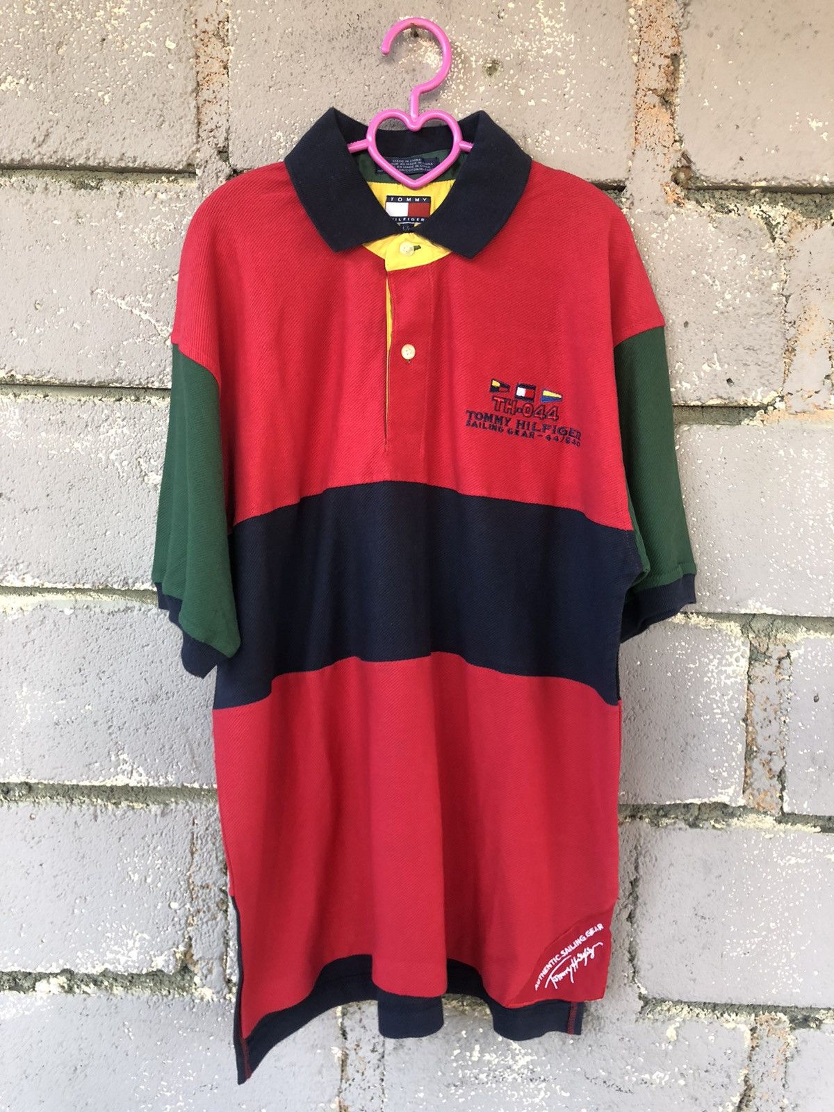 Tommy Hilfiger Rare Vintage TOMMY HILFIGER SAILING GEAR Polo Shirt Size US L / EU 52-54 / 3 - 3 Thumbnail