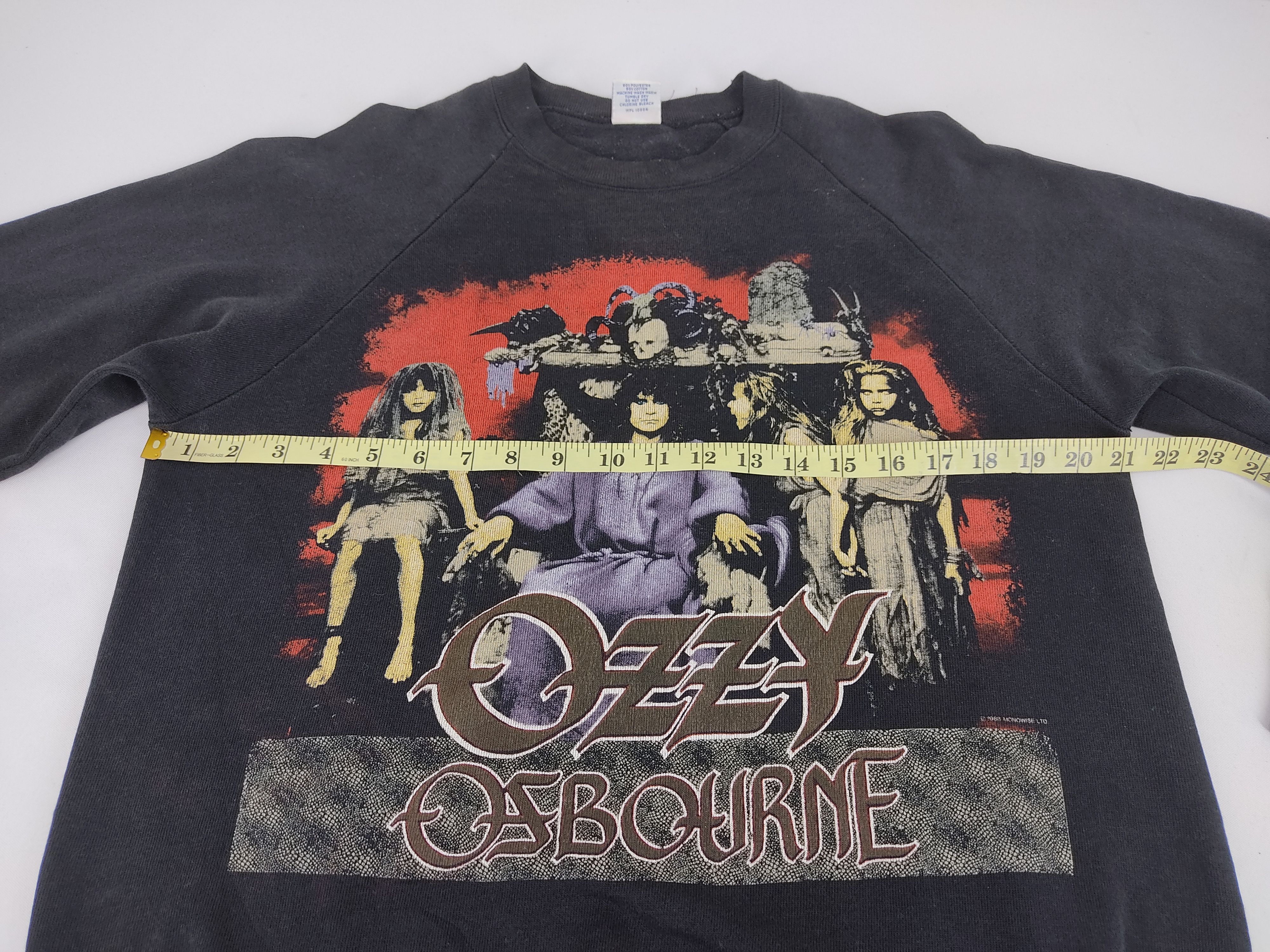 Ozzy Osbourne Vintage 80s Ozzy Osbourne 1988 50/50 Sweatshirt USA Size US M / EU 48-50 / 2 - 7 Thumbnail