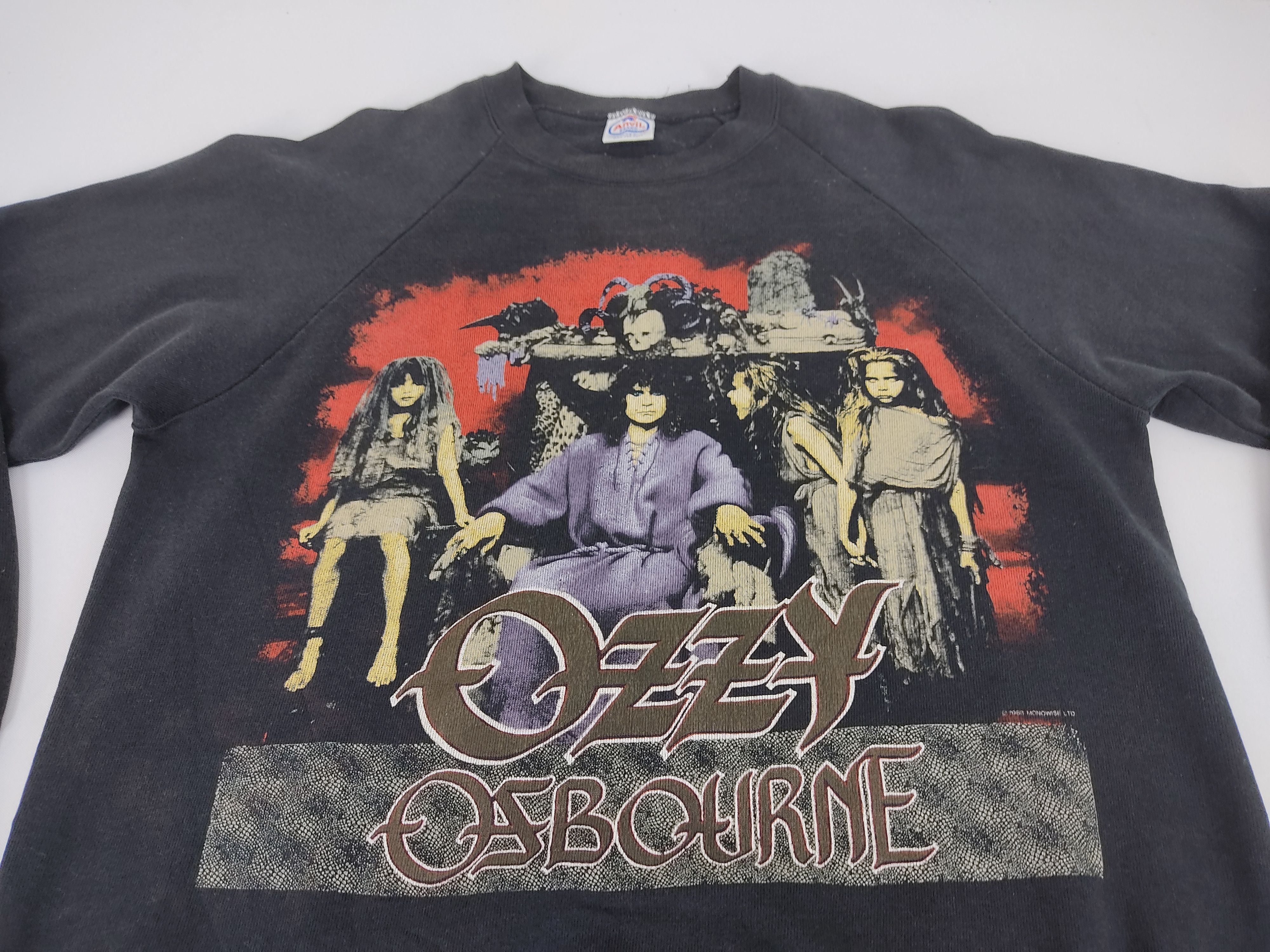 Ozzy Osbourne Vintage 80s Ozzy Osbourne 1988 50/50 Sweatshirt USA Size US M / EU 48-50 / 2 - 2 Thumbnail
