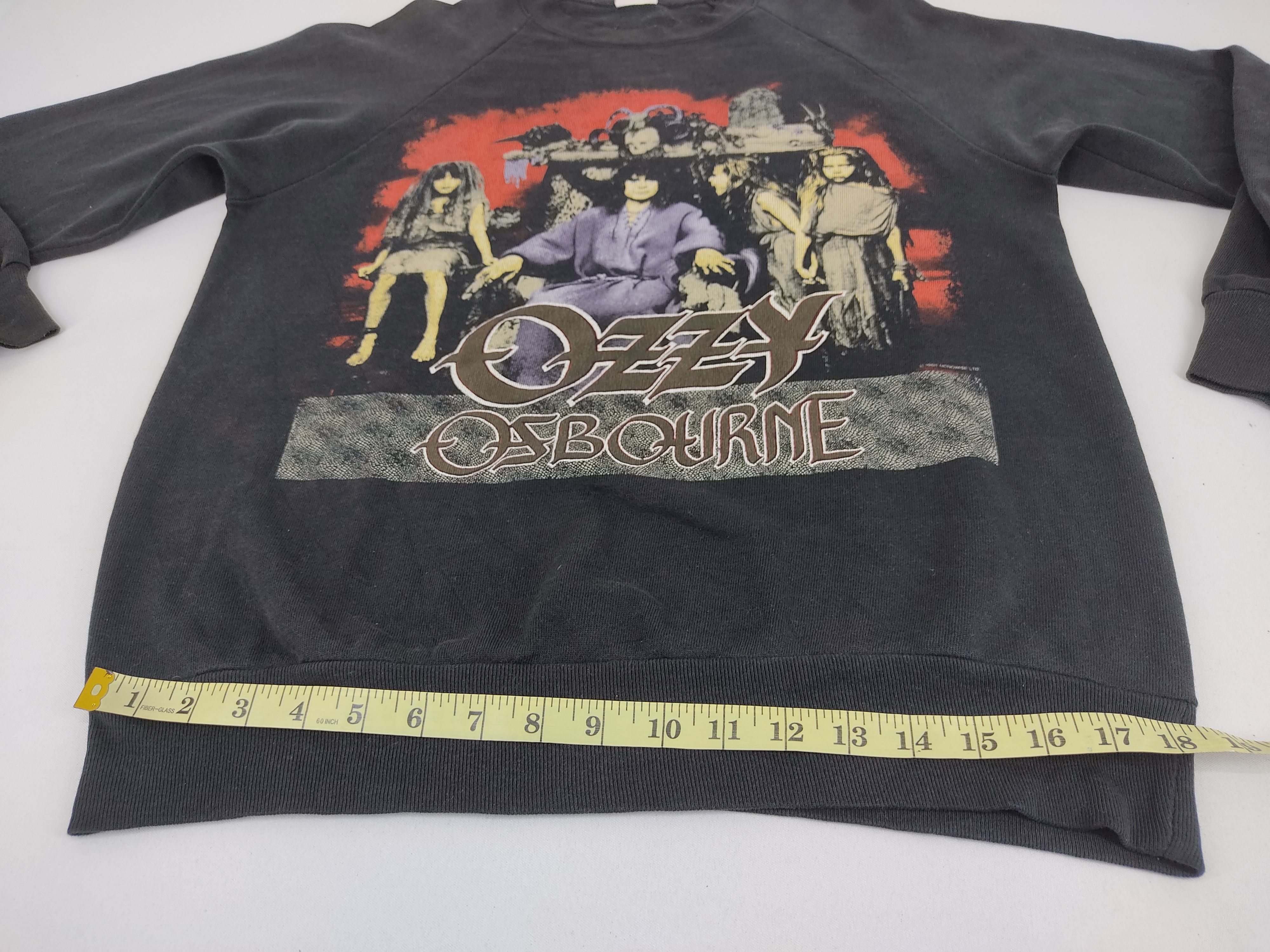 Ozzy Osbourne Vintage 80s Ozzy Osbourne 1988 50/50 Sweatshirt USA Size US M / EU 48-50 / 2 - 8 Thumbnail