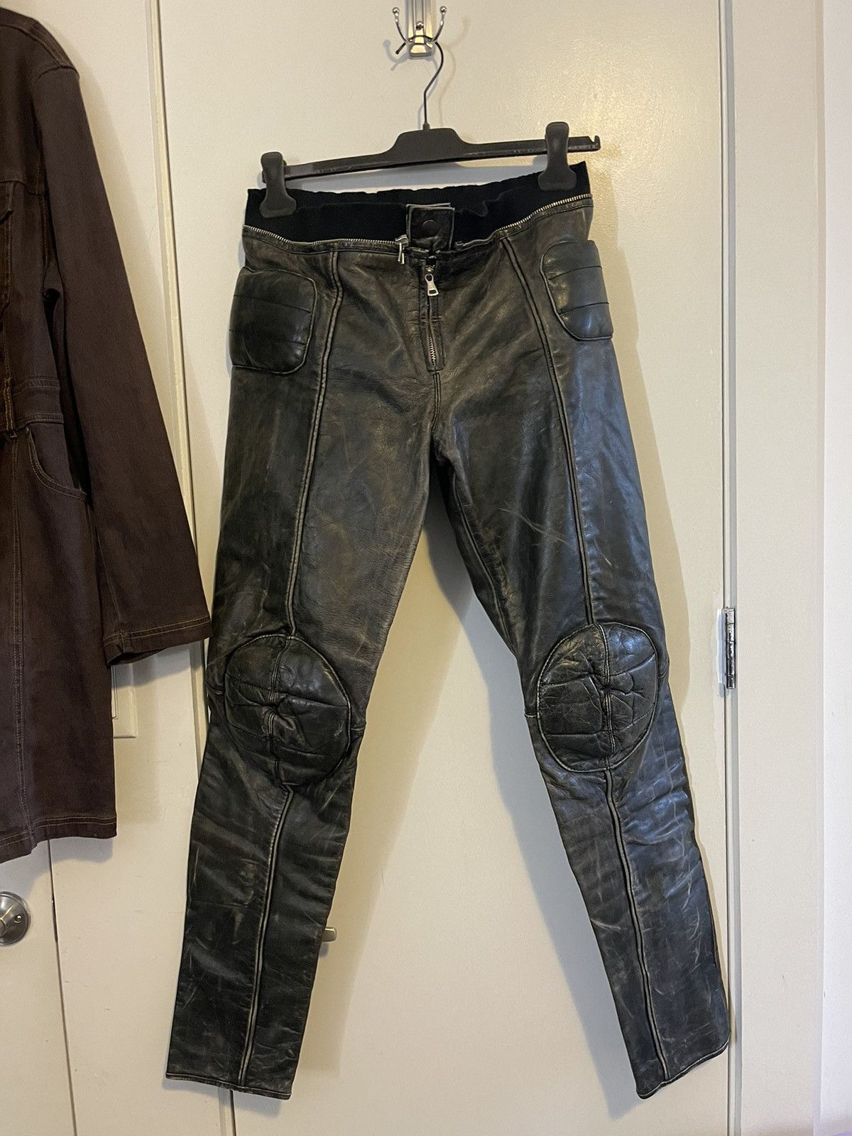 Jean Paul Gaultier Jean Paul Gaultier moto padded hip knee pad leather pants Size 30" / US 8 / IT 44 - 1 Thumbnail