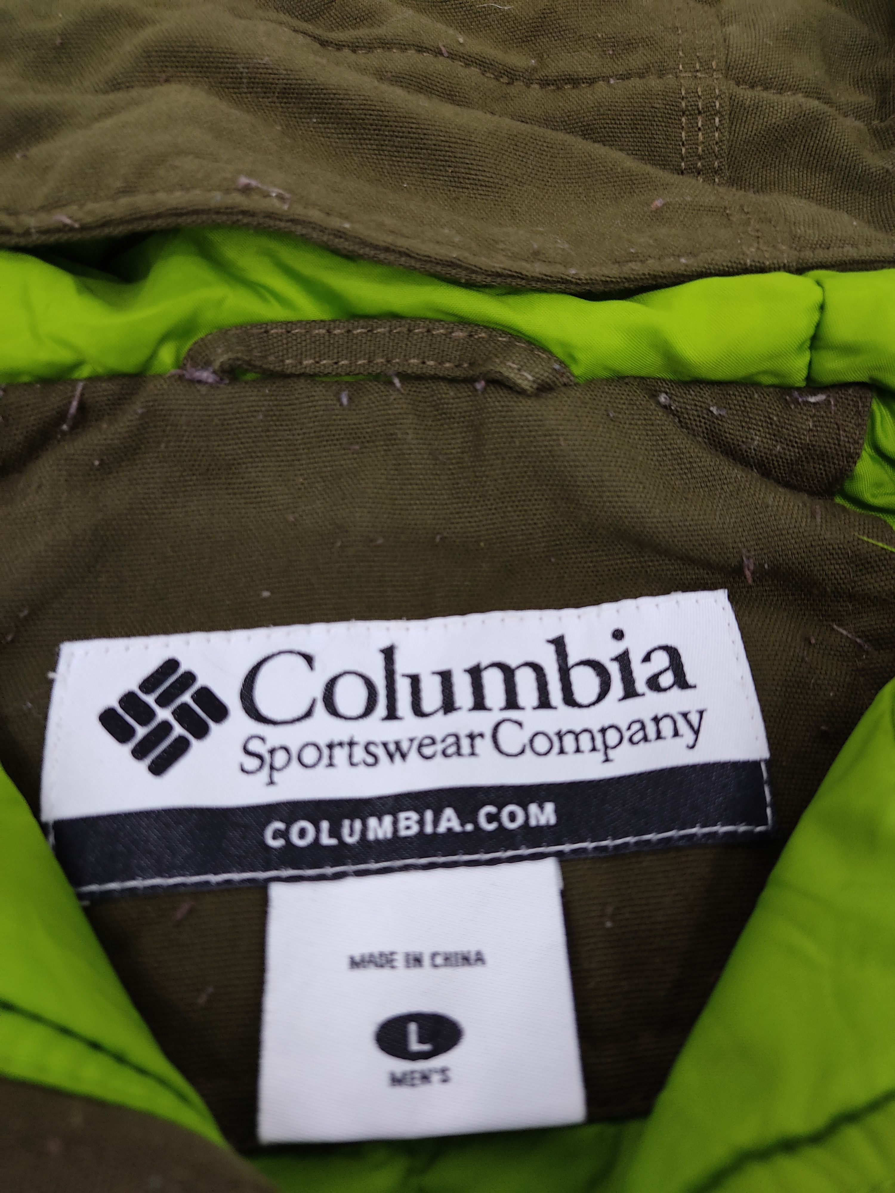 90s~00'S Vintage Columbia SPORT Anorak Parka Men's Size L unclear white type Vintage Second Hand