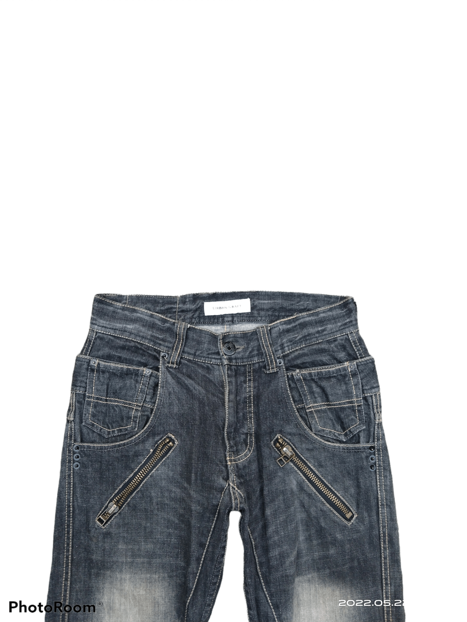 Japanese Brand FLARE TWIST🔥DISTRESSED WASHED URBAN CRAF MULTIPOCKET PANTS Size US 29 - 3 Thumbnail