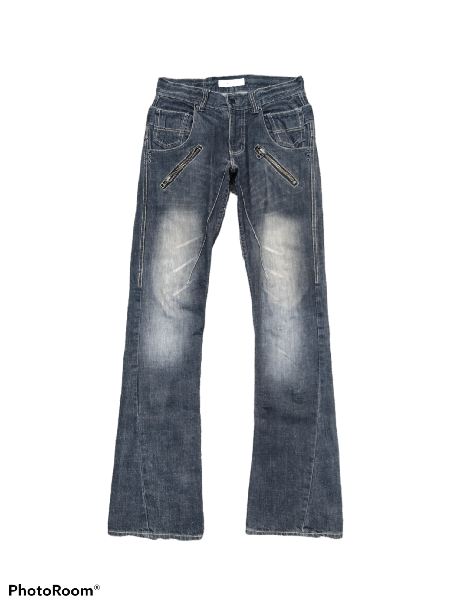 Japanese Brand FLARE TWIST🔥DISTRESSED WASHED URBAN CRAF MULTIPOCKET PANTS Size US 29 - 1 Thumbnail