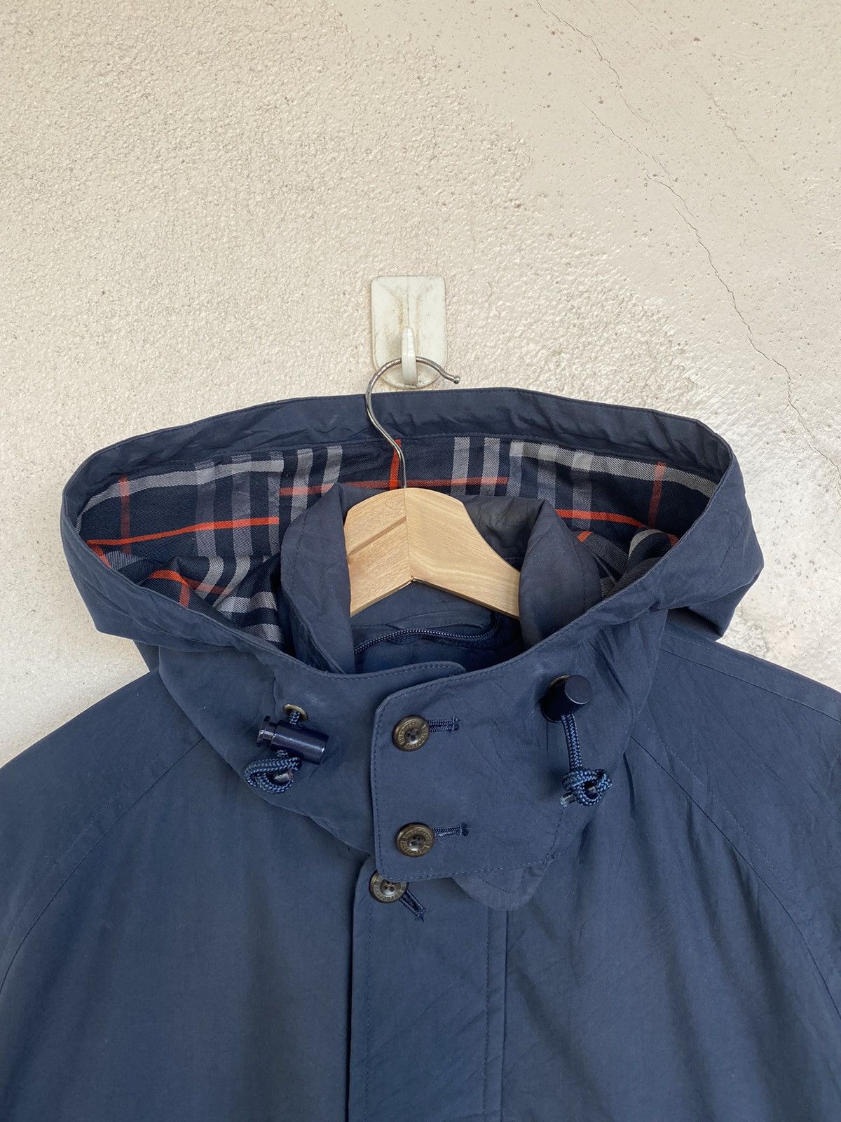 Burberry ARCHIVE🔥 Vintage Burberry Nova Check Hoodie Parka Jacket Size US L / EU 52-54 / 3 - 4 Thumbnail