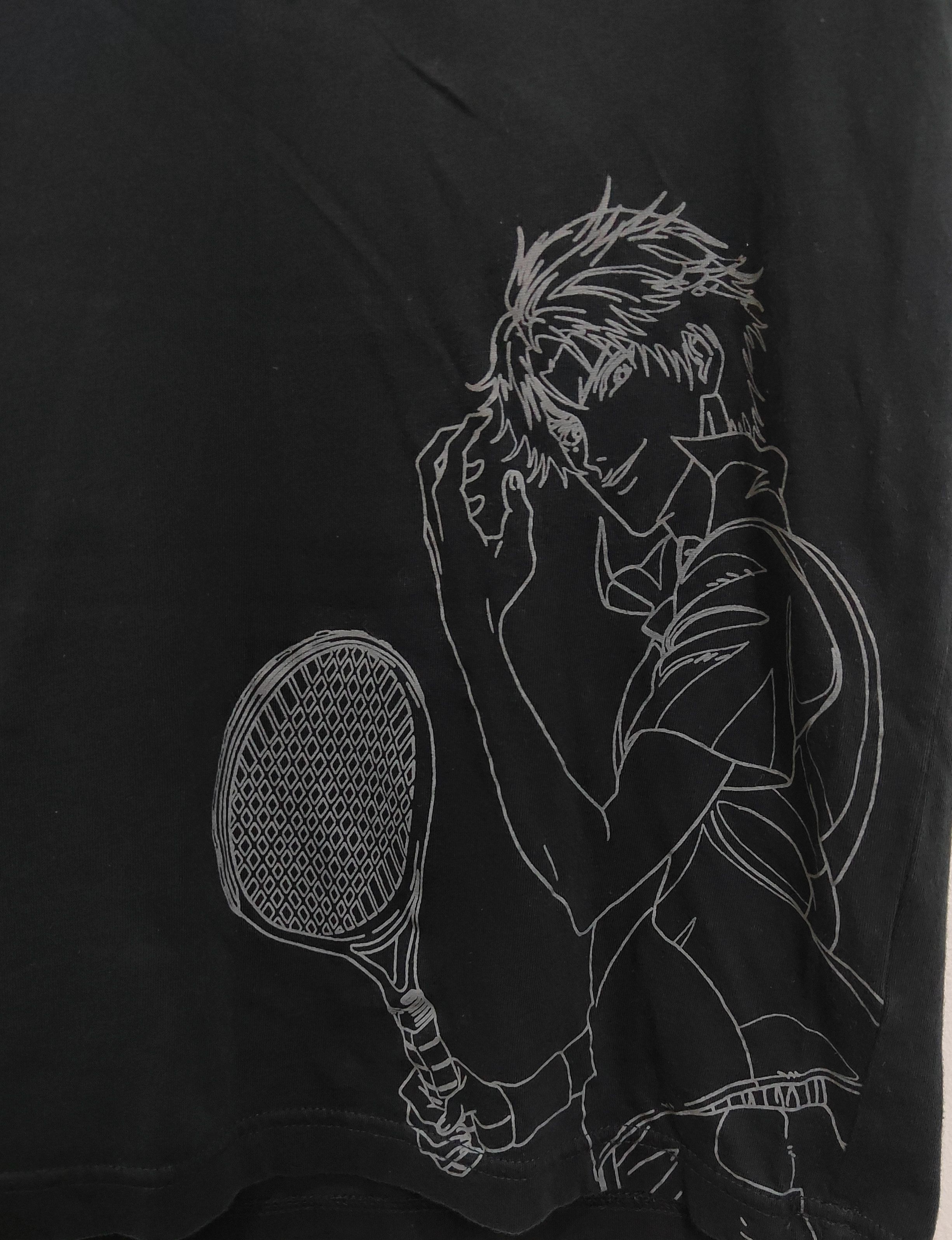 image of Anima x Cartoon Network The Prince Of Tennis Mangga / Slamdunk/ Evangelion in Black (Size Large)