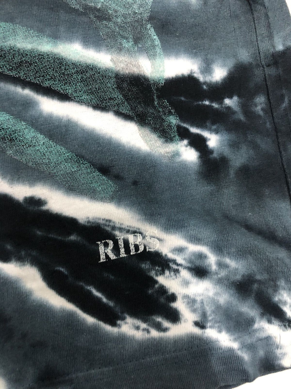 Vintage Vintage Ribs Skull Tie Dye Bleach T-Shirt Size US M / EU 48-50 / 2 - 4 Thumbnail