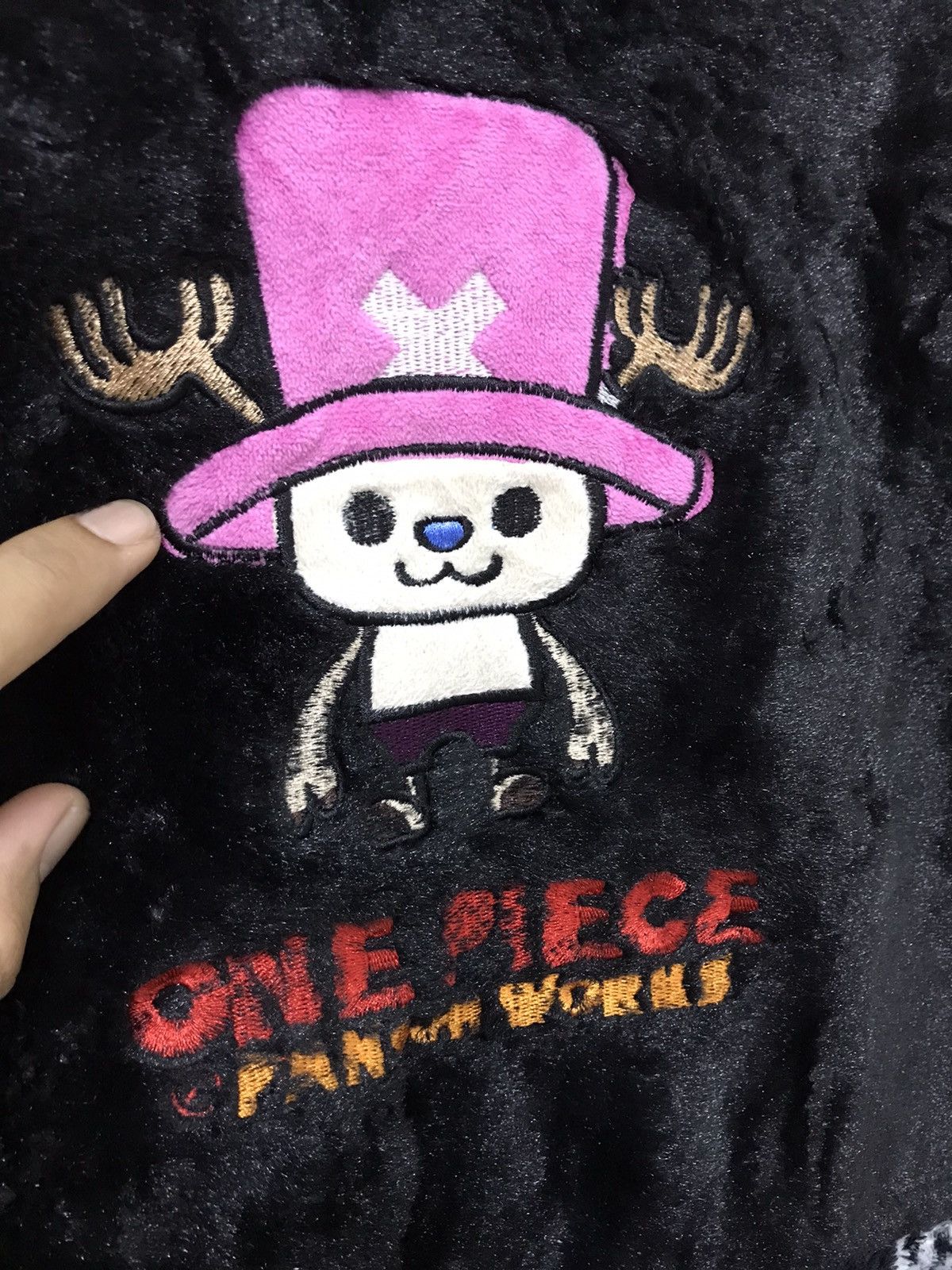 Anime Vintage One Piece Embroidery Fleece Vest Jacket Size US L / EU 52-54 / 3 - 4 Thumbnail