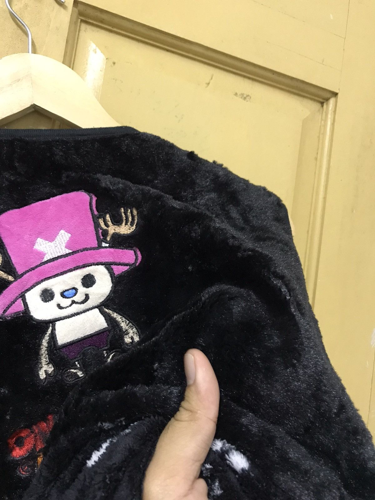 Anime Vintage One Piece Embroidery Fleece Vest Jacket Size US L / EU 52-54 / 3 - 9 Thumbnail