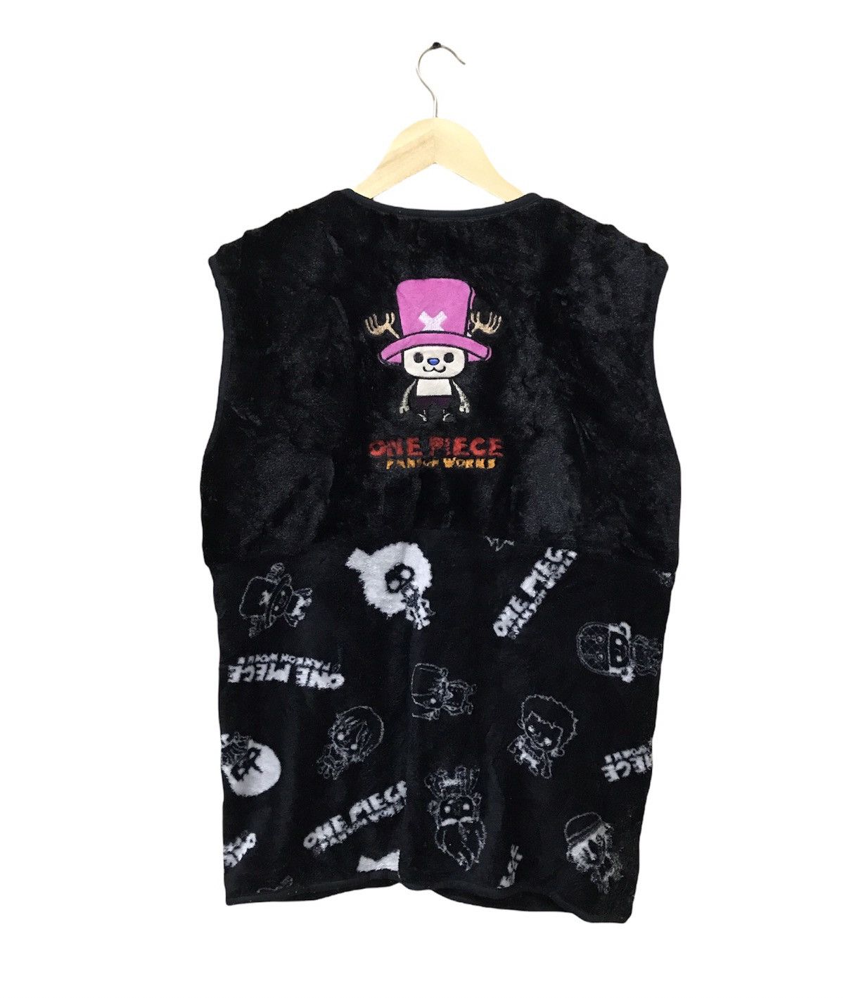 Anime Vintage One Piece Embroidery Fleece Vest Jacket Size US L / EU 52-54 / 3 - 2 Thumbnail
