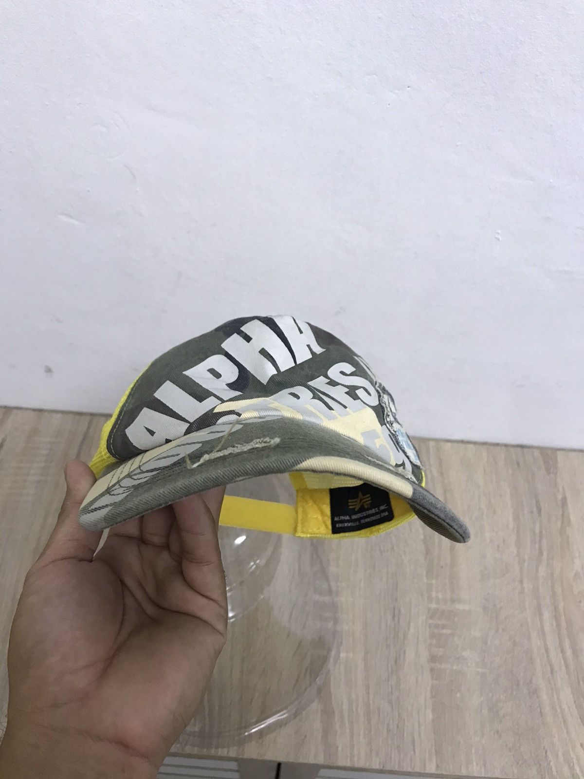 Alpha Industries Vintage Alpha Industries Camo Trucker hats Size ONE SIZE - 7 Thumbnail