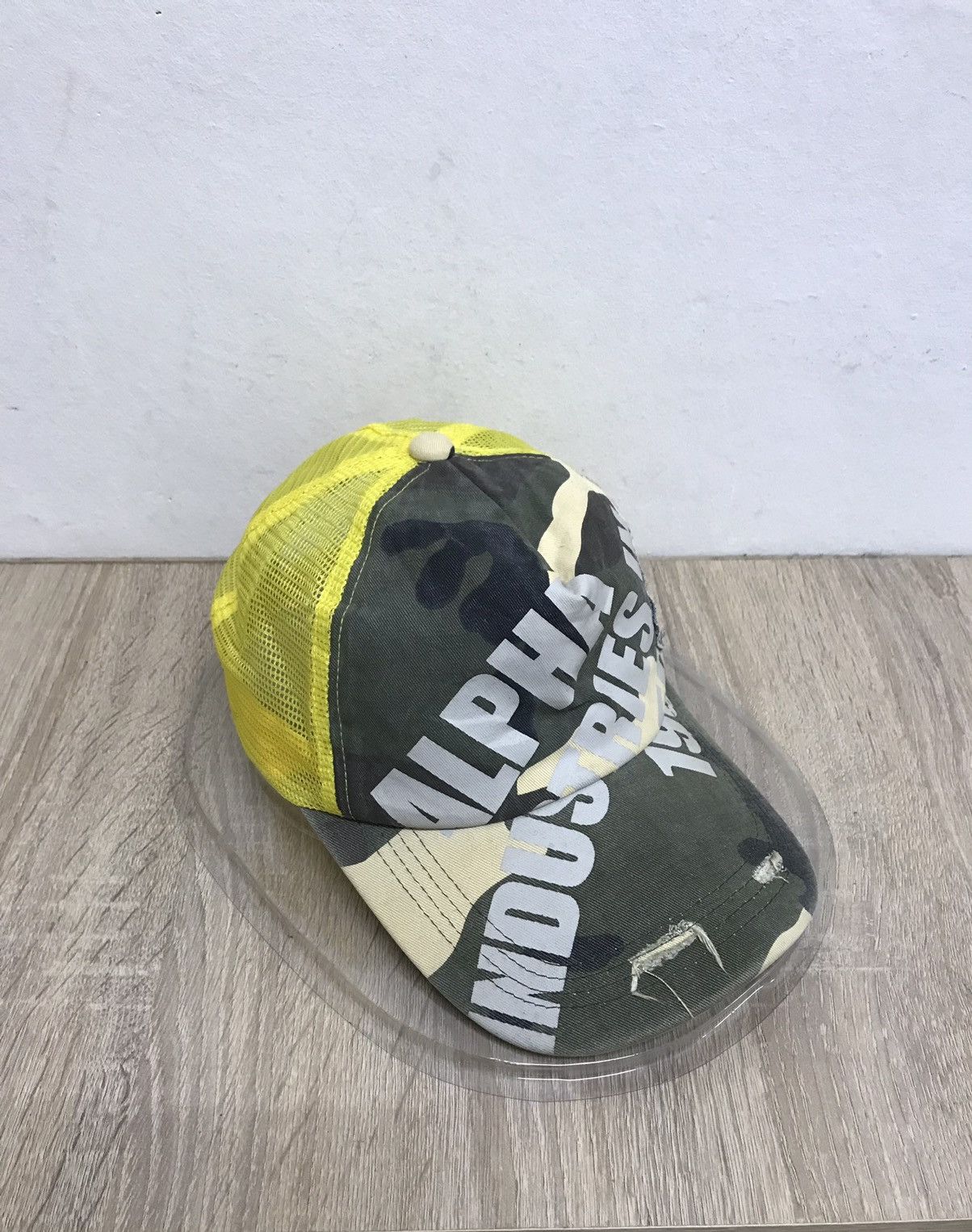 Vintage Alpha Industries Camo Trucker hats