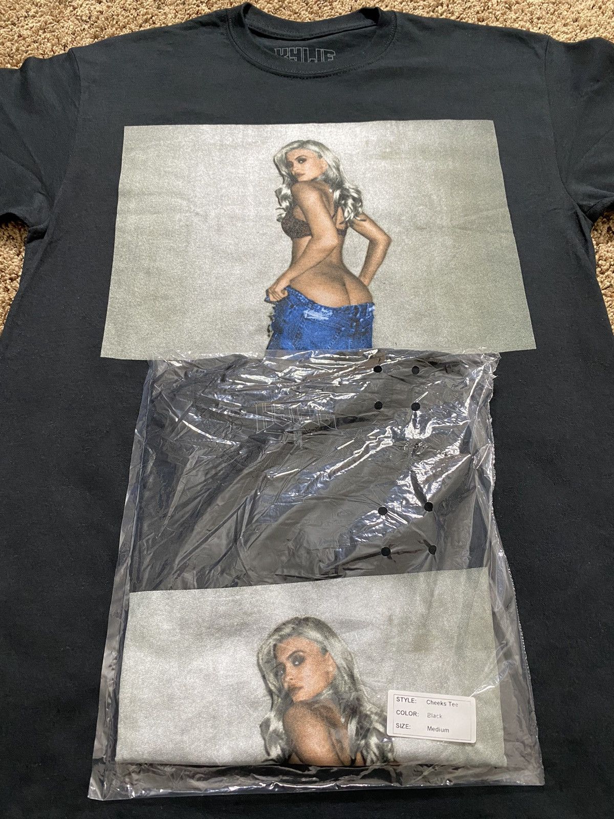 Kendall And Kylie Kylie Jenner Cheeks T Shirt Size Medium DS Size US M / EU 48-50 / 2 - 5 Thumbnail