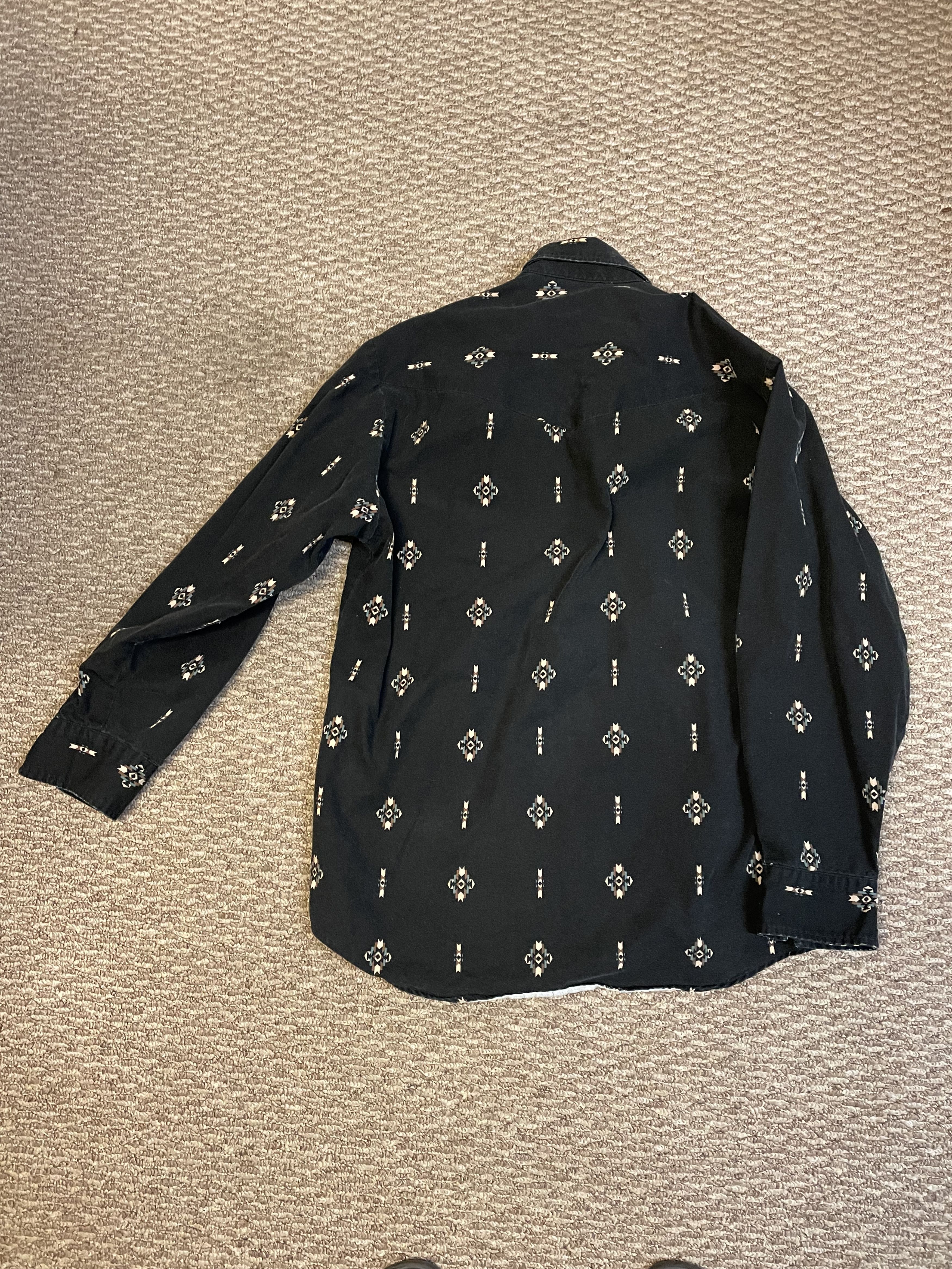 Roper Vintage Loneroo L/S Aztec Denim Size US L / EU 52-54 / 3 - 2 Thumbnail