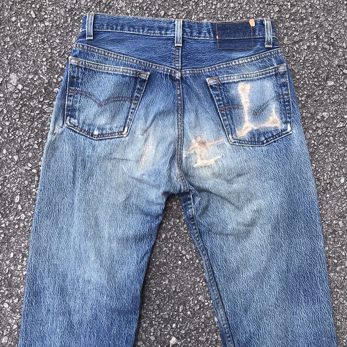 Levi's Vintage Levis 501 Stone Wash Thrashed Jeans Grunge Size US 30 / EU 46 - 10 Thumbnail