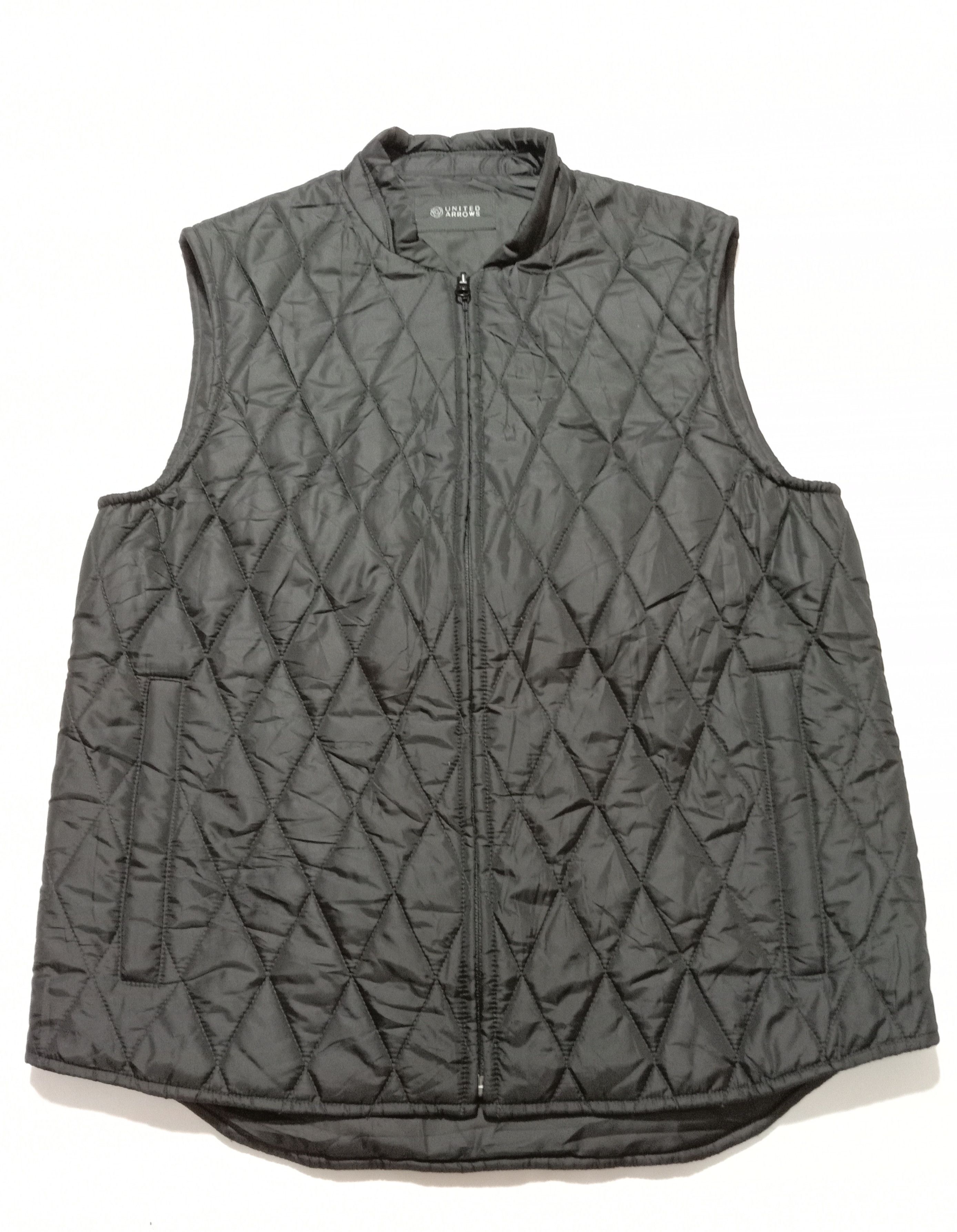 Designer United Arrows Black Sleeveless Light Jacket Size US M / EU 48-50 / 2 - 1 Thumbnail