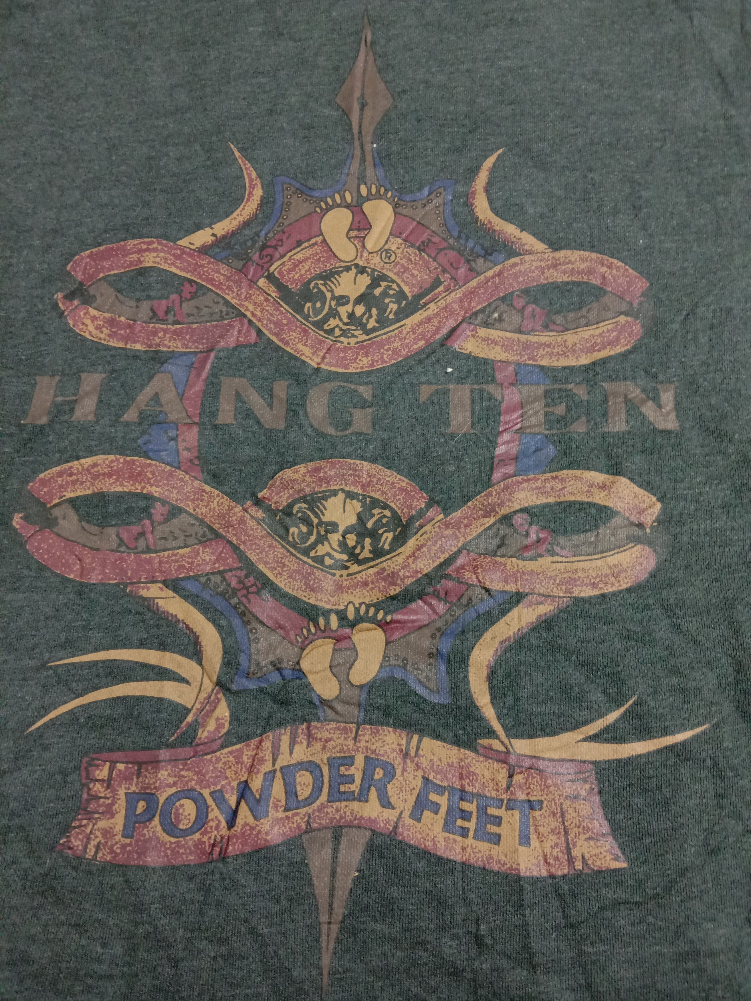 Hang Ten Hang Ten Authentic Powder Feet Art Logo Sweater Sweatshirt Size US M / EU 48-50 / 2 - 2 Thumbnail