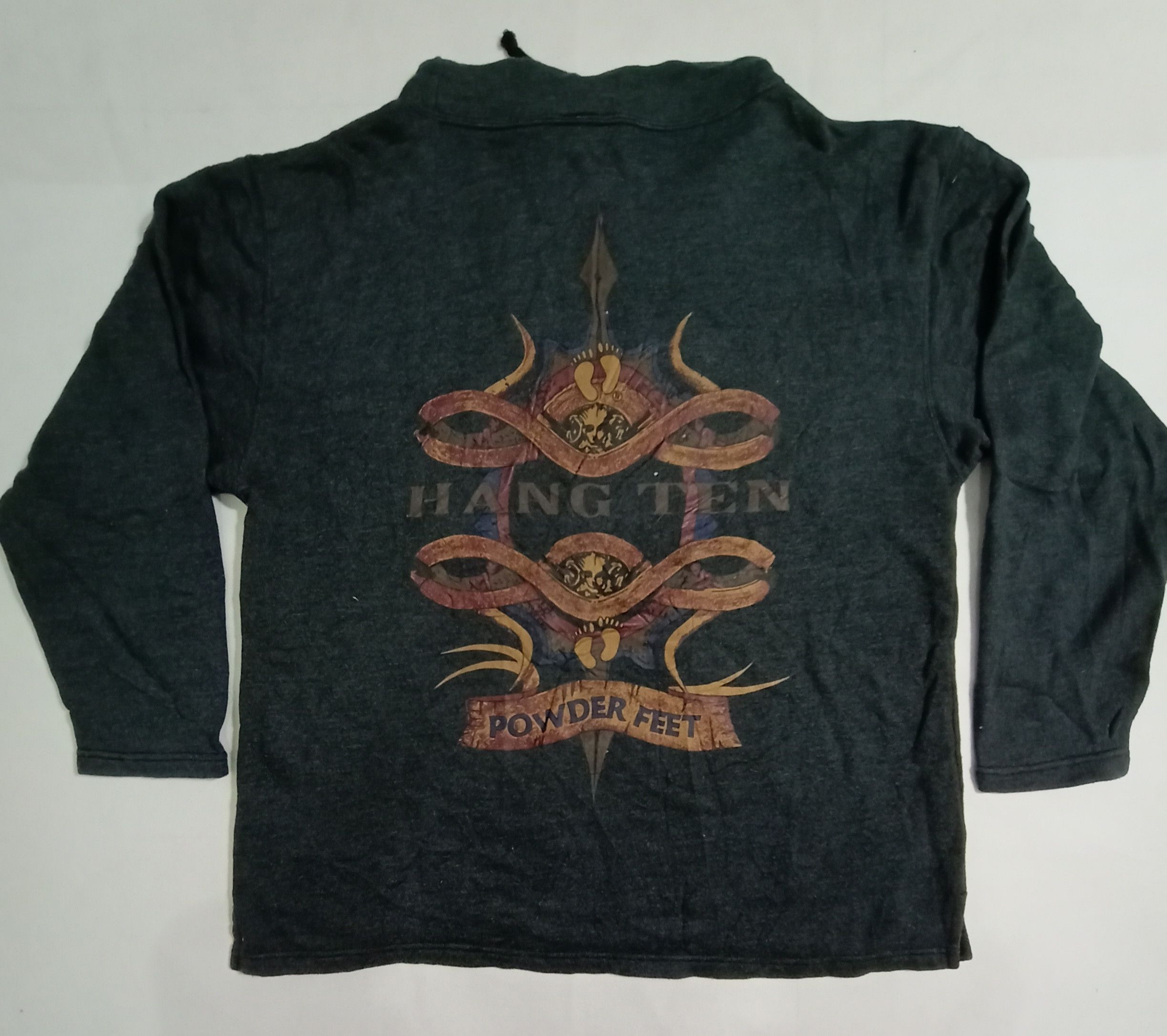 Hang Ten Hang Ten Authentic Powder Feet Art Logo Sweater Sweatshirt Size US M / EU 48-50 / 2 - 1 Thumbnail