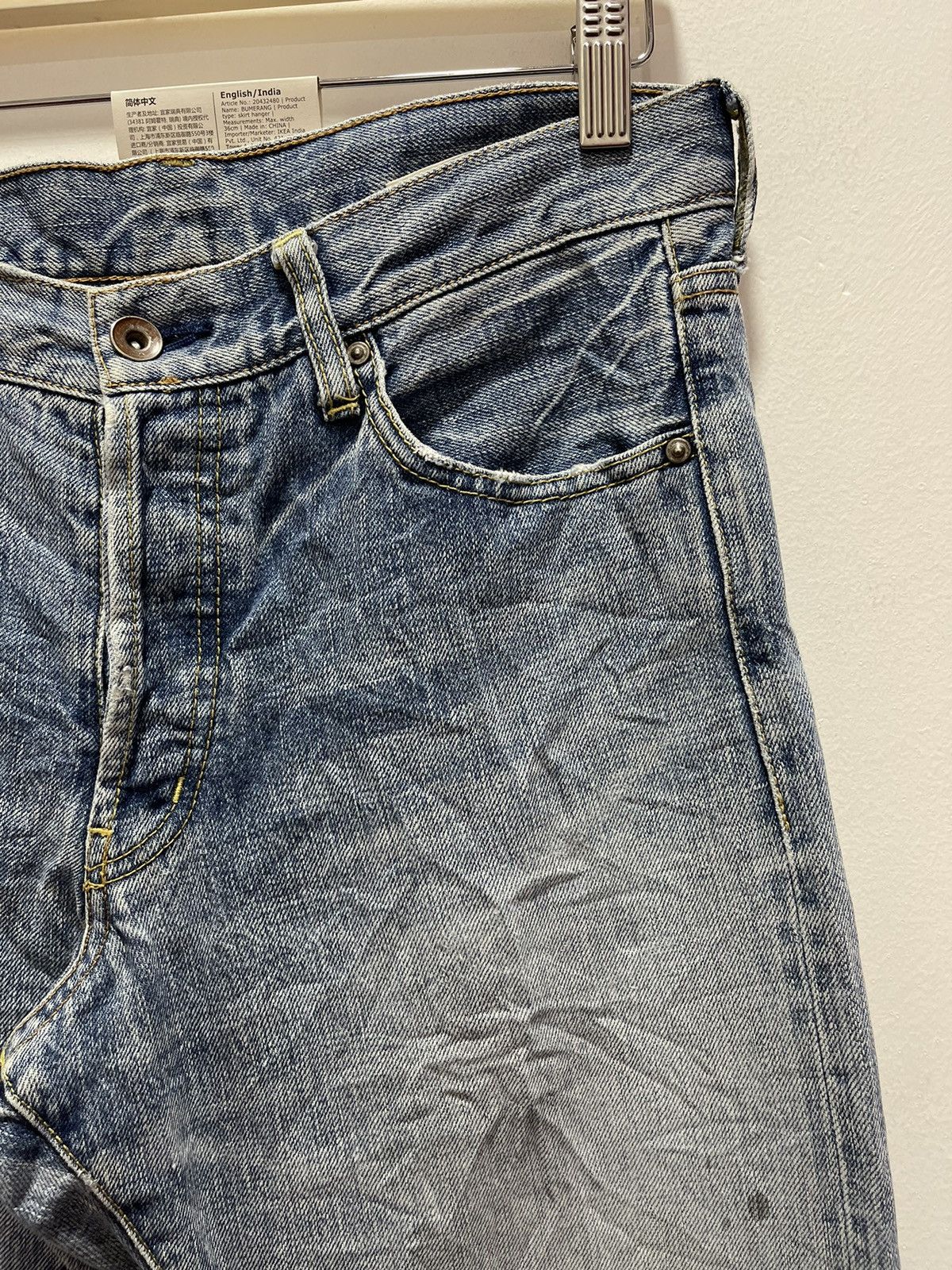 Japanese Brand × Journal Standard × Vintage VINTAGE JOURNAL STANDARD SELVEDGE BLUE WASH DISTRESSEDJEANS Size US 30 / EU 46 - 3 Thumbnail