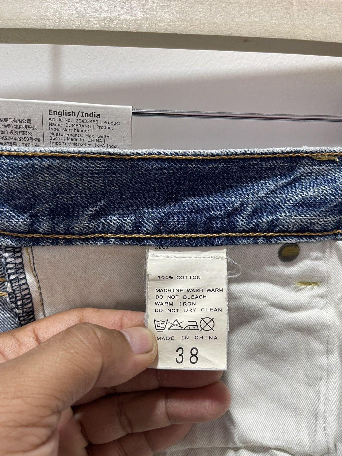 Japanese Brand × Journal Standard × Vintage VINTAGE JOURNAL STANDARD SELVEDGE BLUE WASH DISTRESSEDJEANS Size US 30 / EU 46 - 17 Thumbnail
