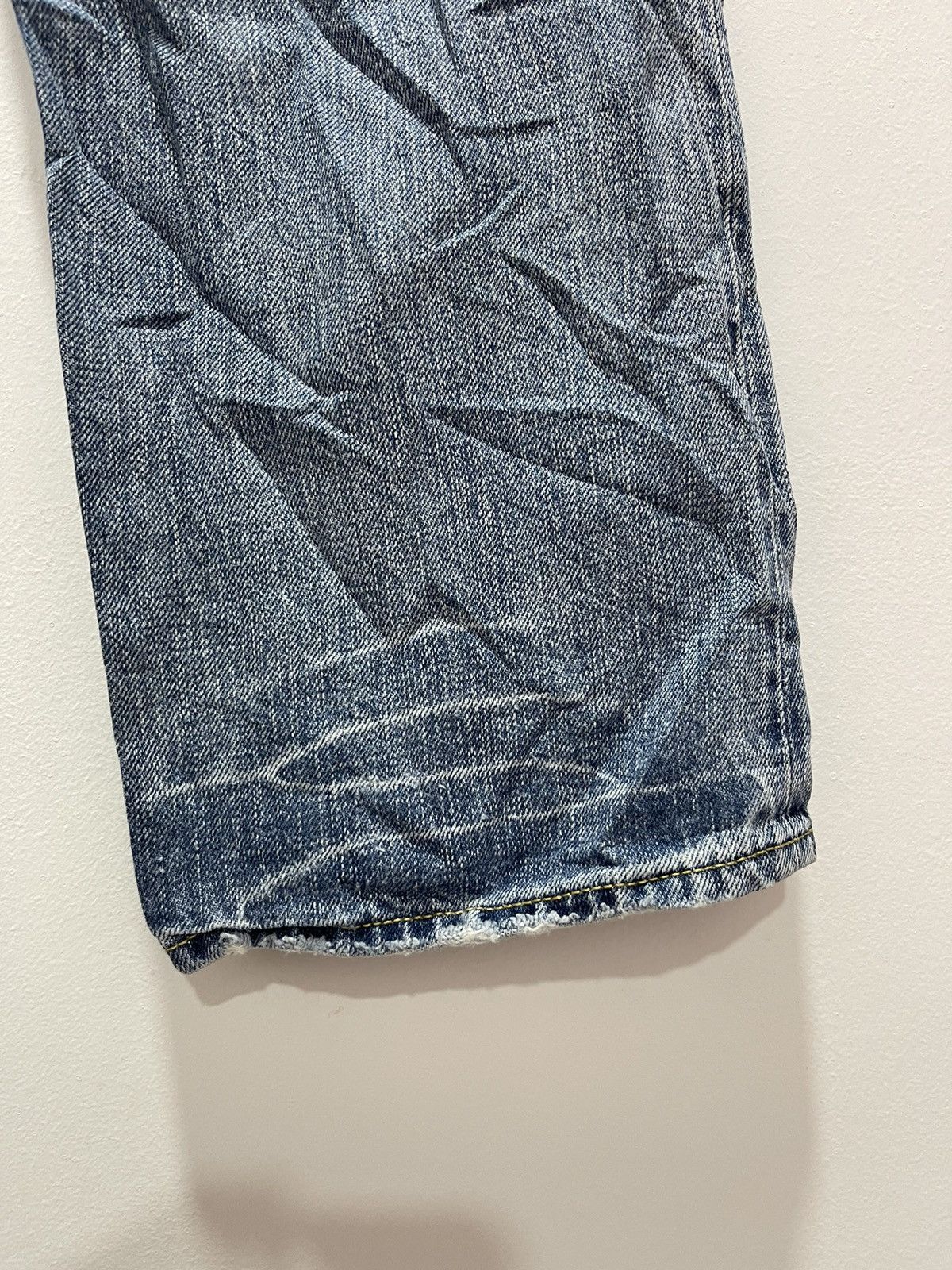 Japanese Brand × Journal Standard × Vintage VINTAGE JOURNAL STANDARD SELVEDGE BLUE WASH DISTRESSEDJEANS Size US 30 / EU 46 - 14 Thumbnail