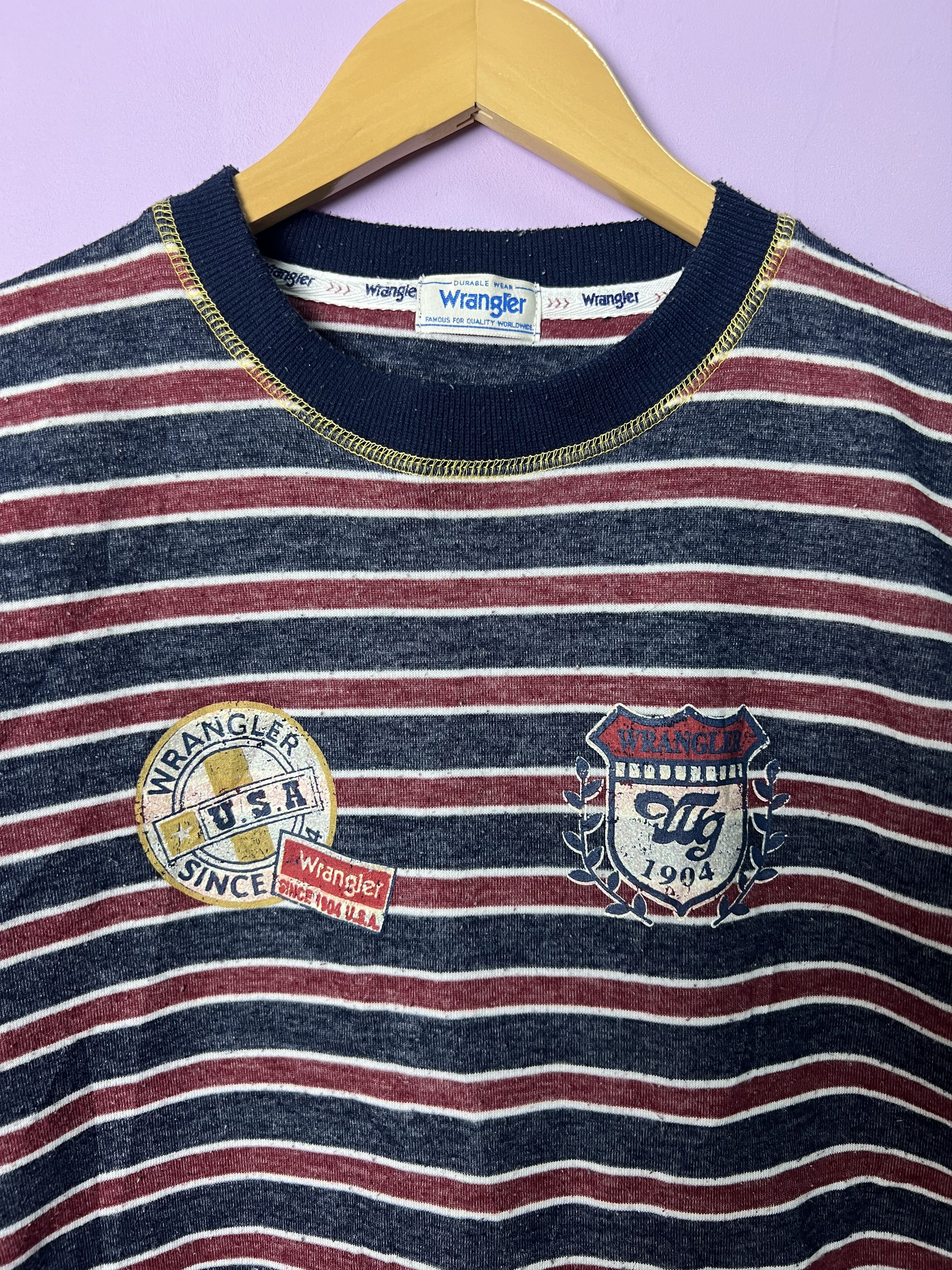 Wrangler 🔥Vintage Wrangler Stripes Night Wear Sweatshirts Size US S / EU 44-46 / 1 - 5 Thumbnail