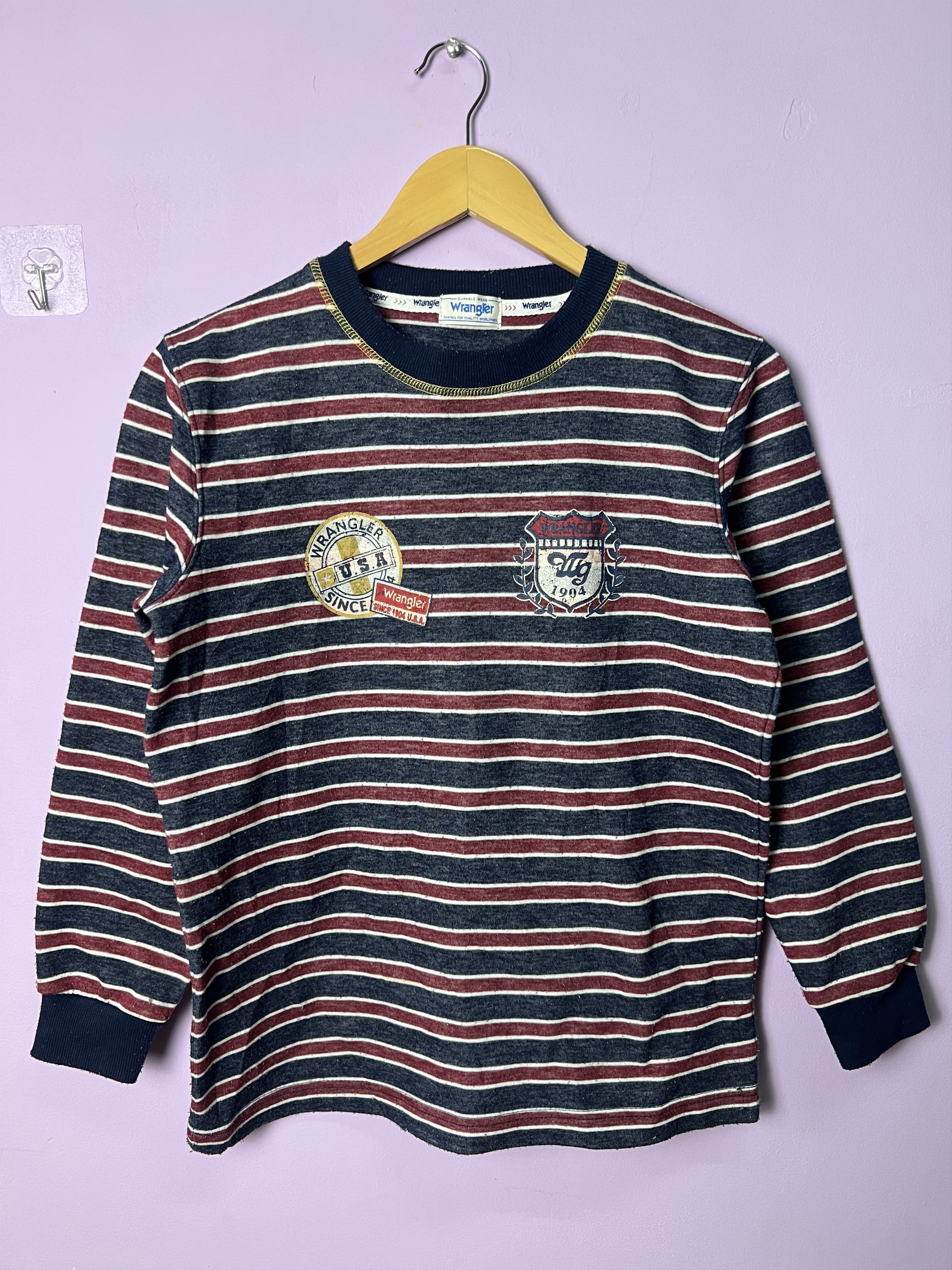 Wrangler 🔥Vintage Wrangler Stripes Night Wear Sweatshirts Size US S / EU 44-46 / 1 - 1 Thumbnail