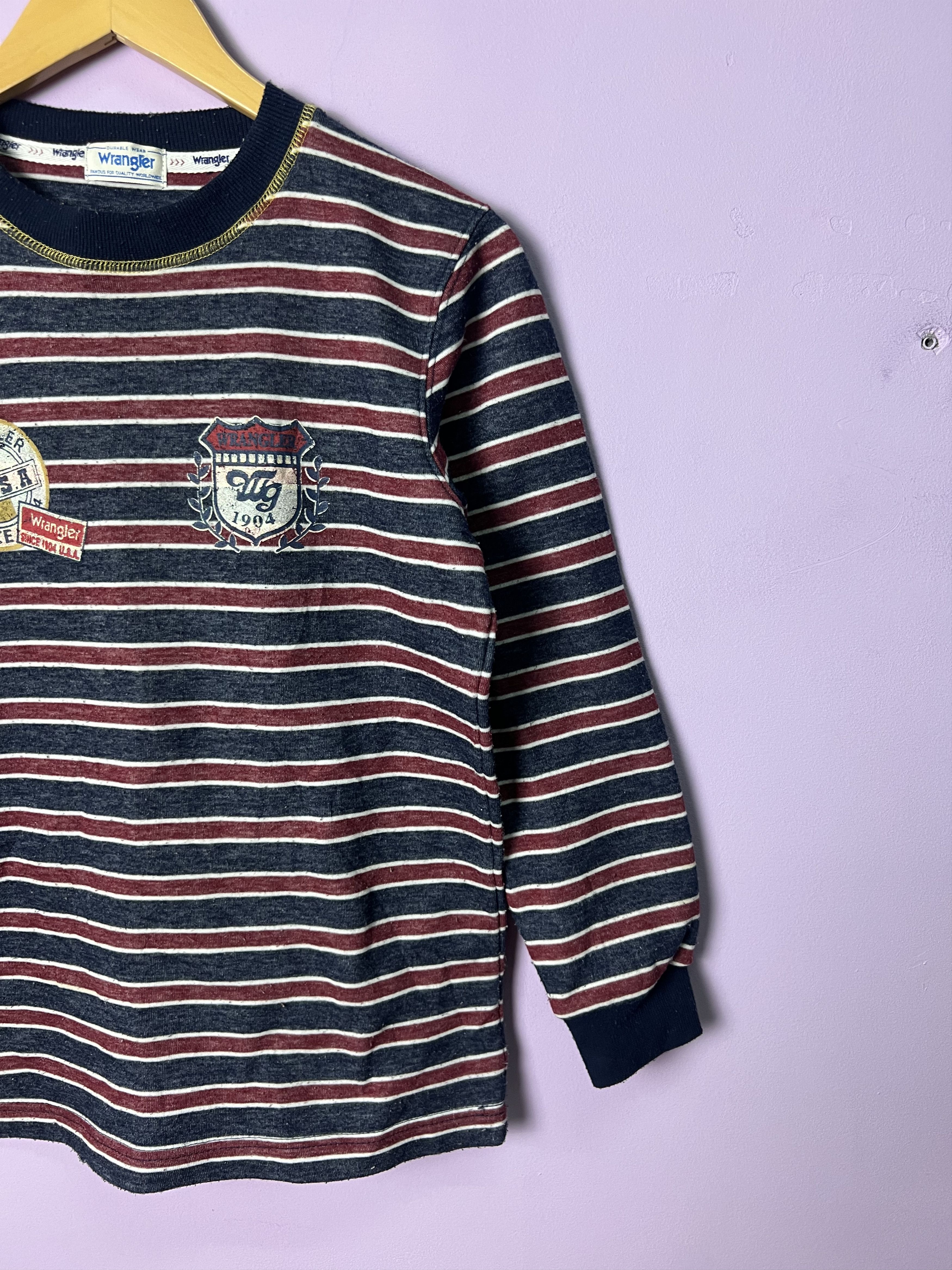 Wrangler 🔥Vintage Wrangler Stripes Night Wear Sweatshirts Size US S / EU 44-46 / 1 - 4 Thumbnail