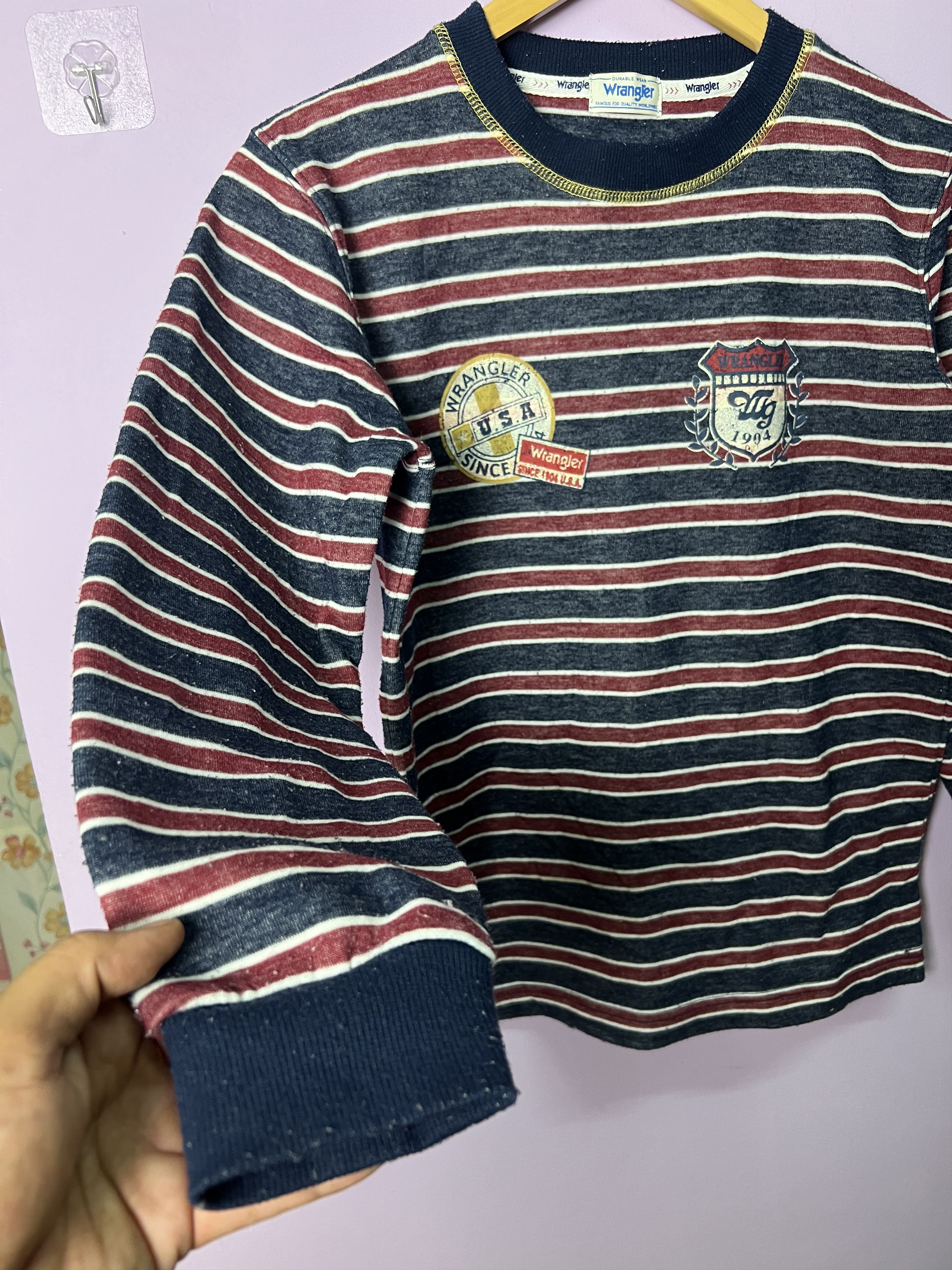 Wrangler 🔥Vintage Wrangler Stripes Night Wear Sweatshirts Size US S / EU 44-46 / 1 - 6 Thumbnail