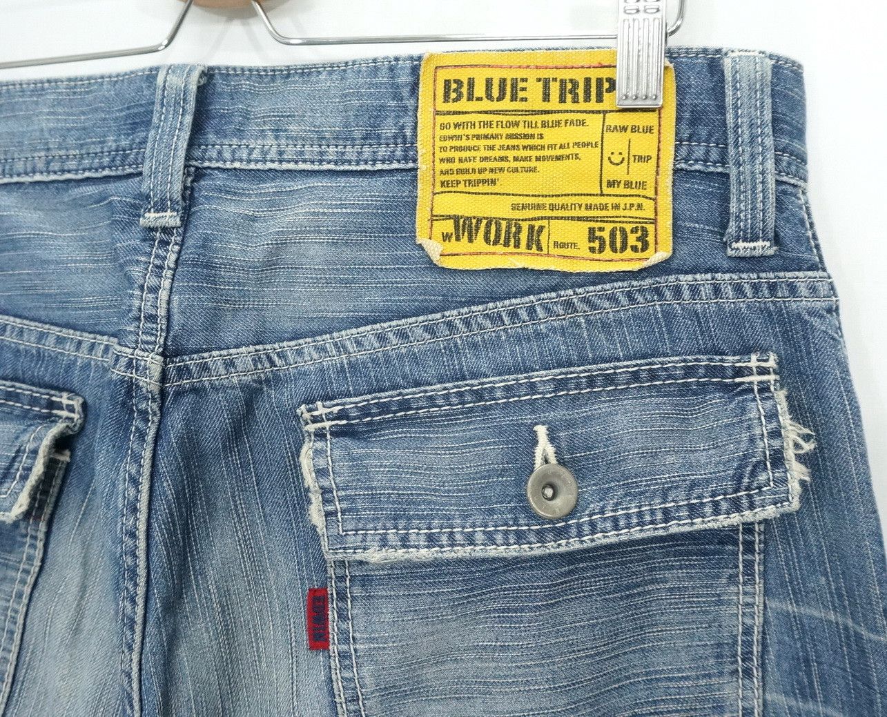 Edwin Japan EDWIN BLUE TRIP 503 Bush Jeans Size US 35 - 3 Thumbnail