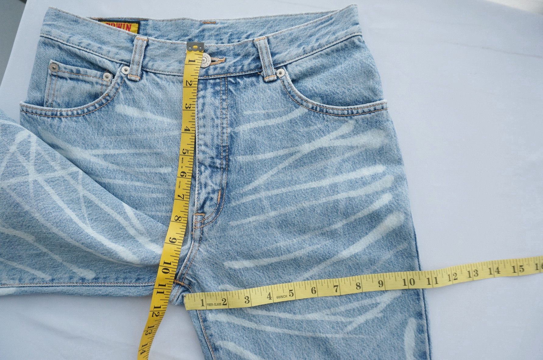 Edwin Vtg 90s EDWIN Lightwash Dope Bleached High Waisted Jeans Size US 30 / EU 46 - 12 Thumbnail