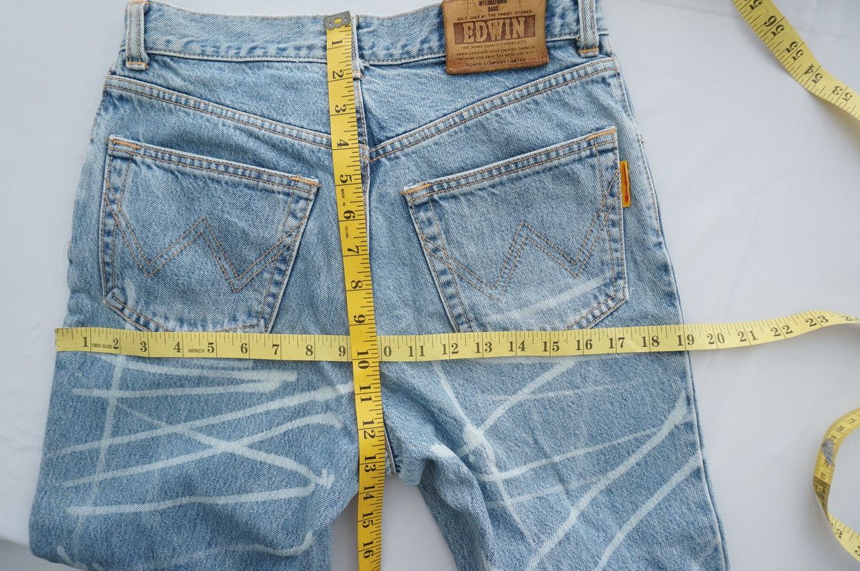 Edwin Vtg 90s EDWIN Lightwash Dope Bleached High Waisted Jeans Size US 30 / EU 46 - 15 Thumbnail