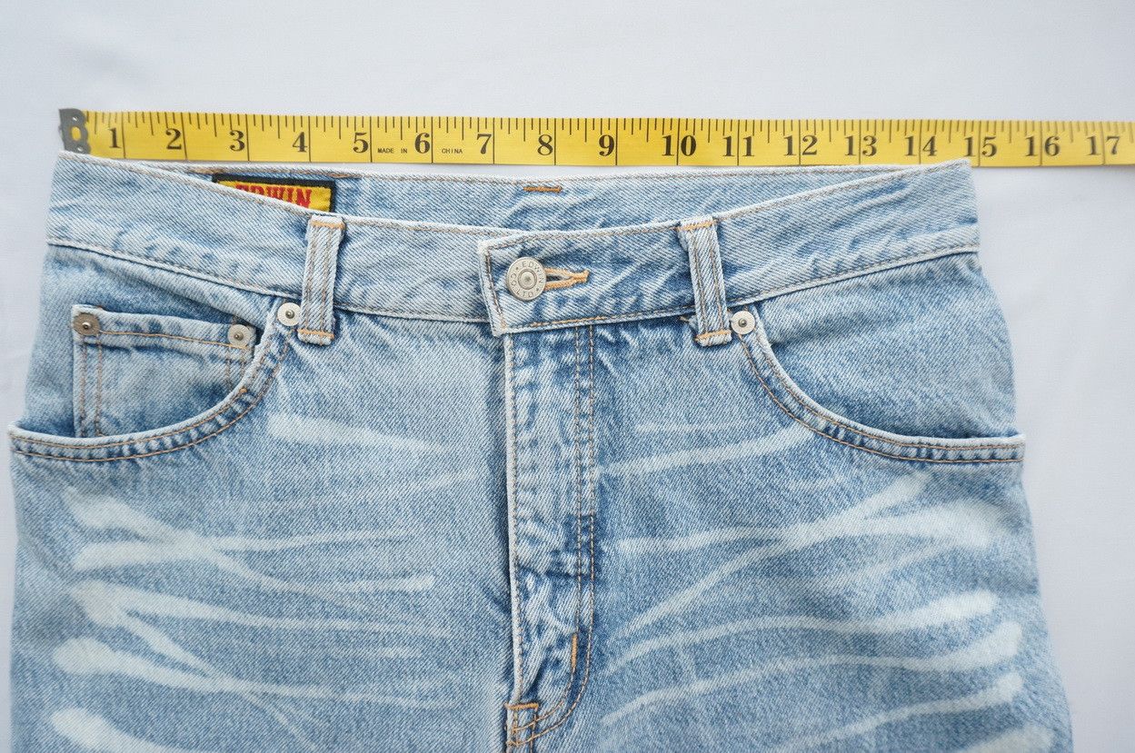 Edwin Vtg 90s EDWIN Lightwash Dope Bleached High Waisted Jeans Size US 30 / EU 46 - 11 Thumbnail