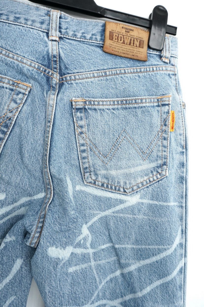 Edwin Vtg 90s EDWIN Lightwash Dope Bleached High Waisted Jeans Size US 30 / EU 46 - 2 Thumbnail