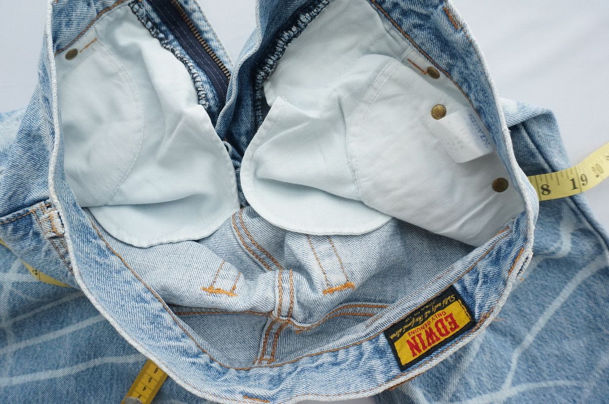 Edwin Vtg 90s EDWIN Lightwash Dope Bleached High Waisted Jeans Size US 30 / EU 46 - 16 Thumbnail