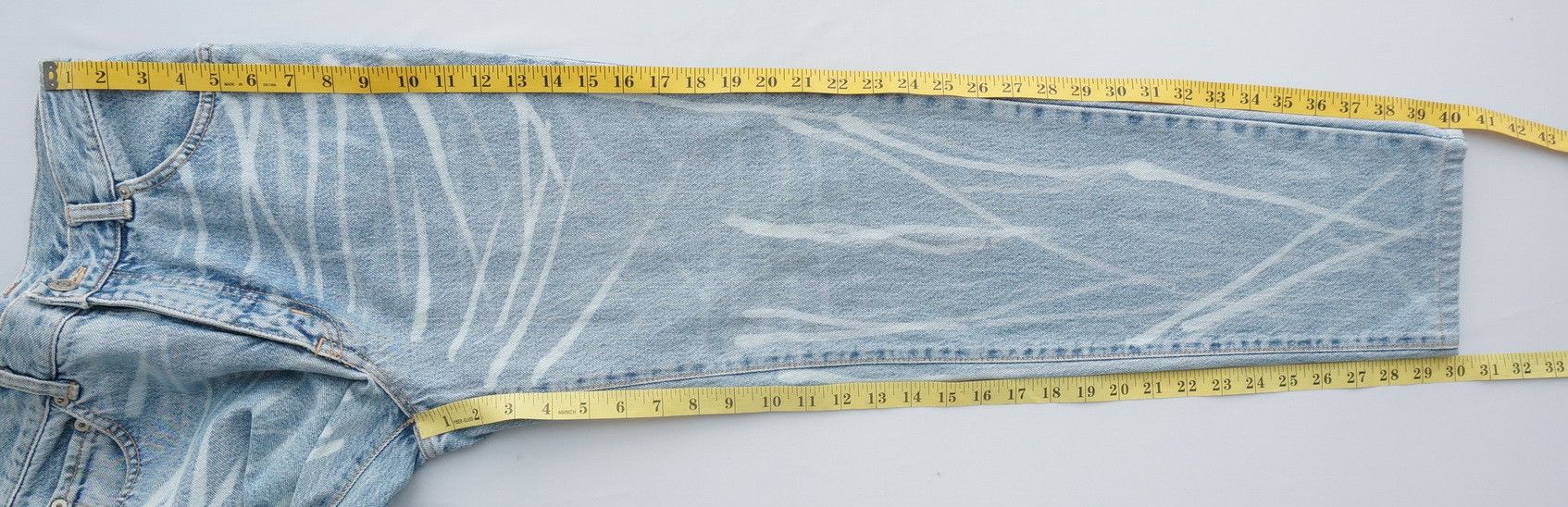 Edwin Vtg 90s EDWIN Lightwash Dope Bleached High Waisted Jeans Size US 30 / EU 46 - 13 Thumbnail