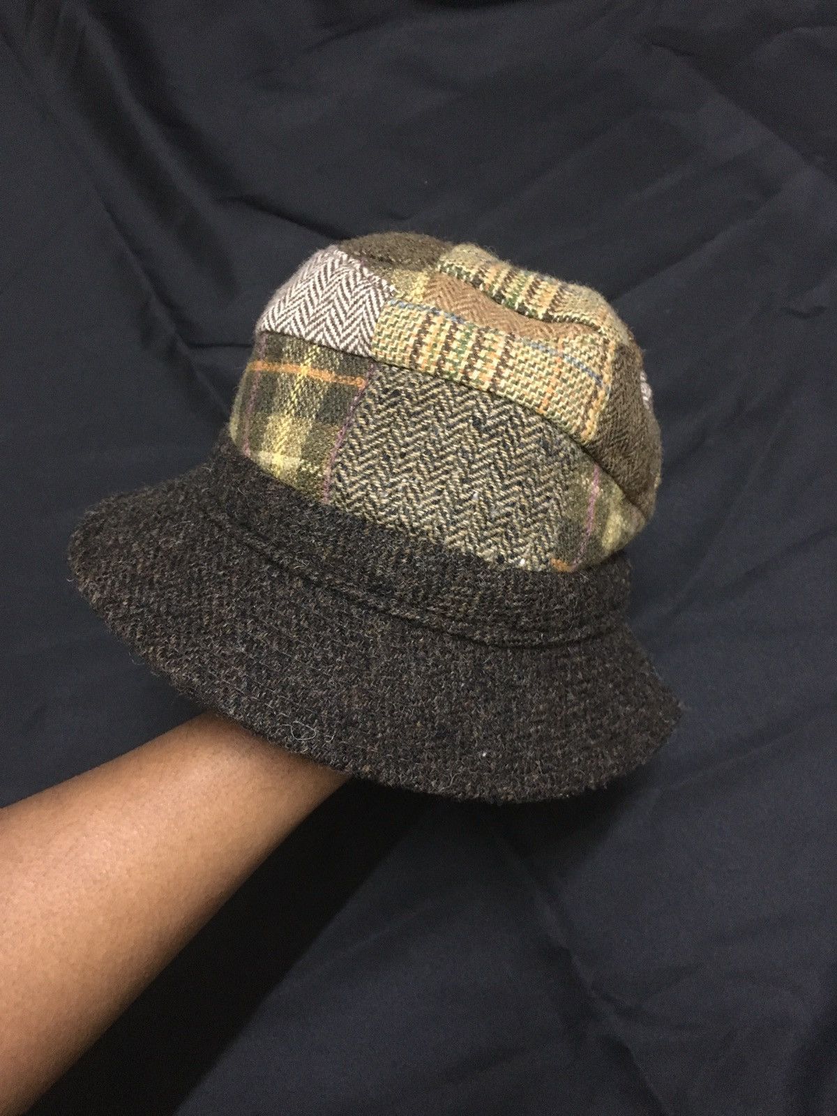 Japanese Brand Mizen wool hat inspired kapital patchwork Size ONE SIZE - 4 Thumbnail