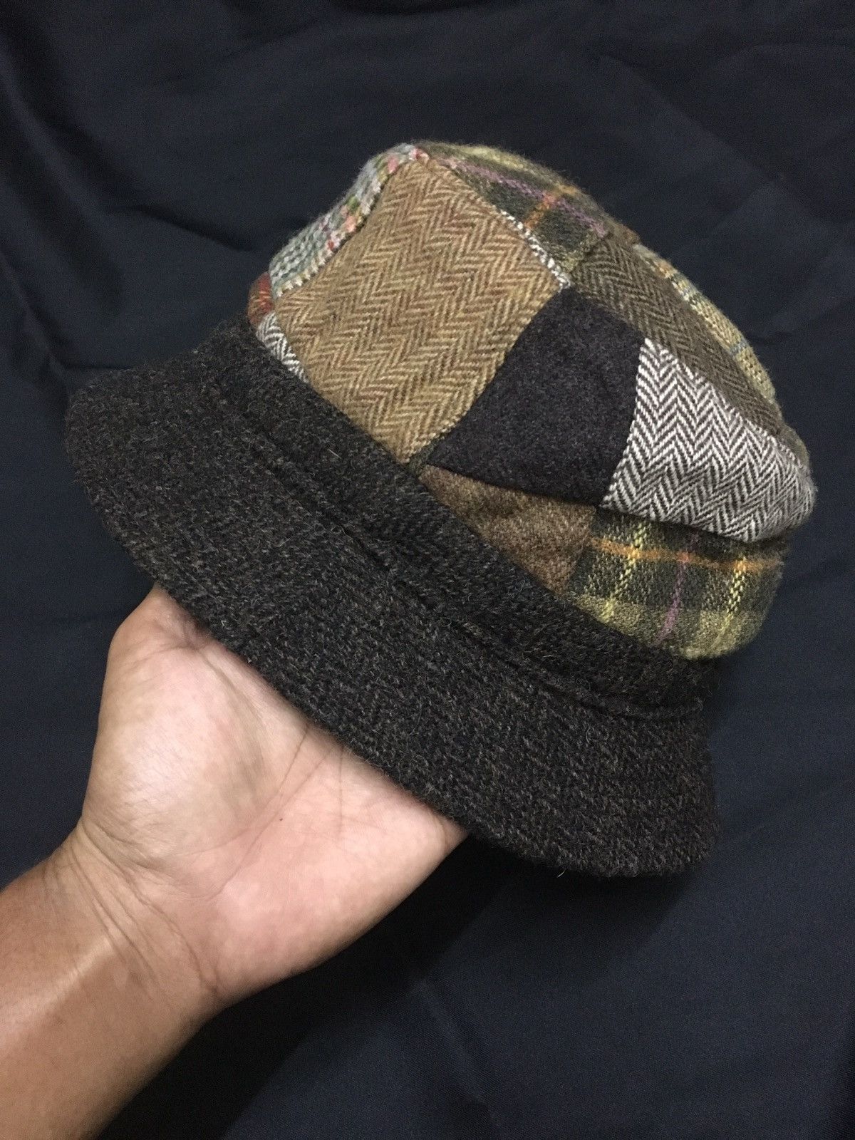 Japanese Brand Mizen wool hat inspired kapital patchwork Size ONE SIZE - 5 Thumbnail