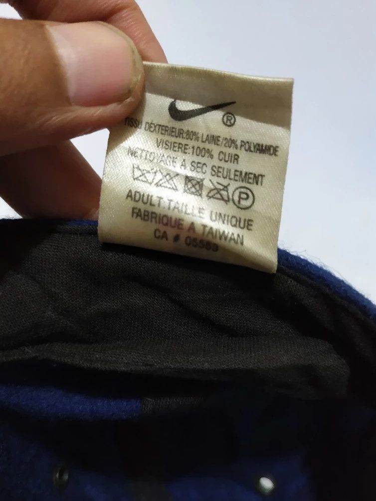 Nike × Vintage 🔥Vintage NIKE Embroidery big Logo Wool & Leather hats Size ONE SIZE - 10 Thumbnail