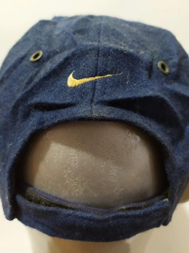 Nike × Vintage 🔥Vintage NIKE Embroidery big Logo Wool & Leather hats Size ONE SIZE - 7 Thumbnail