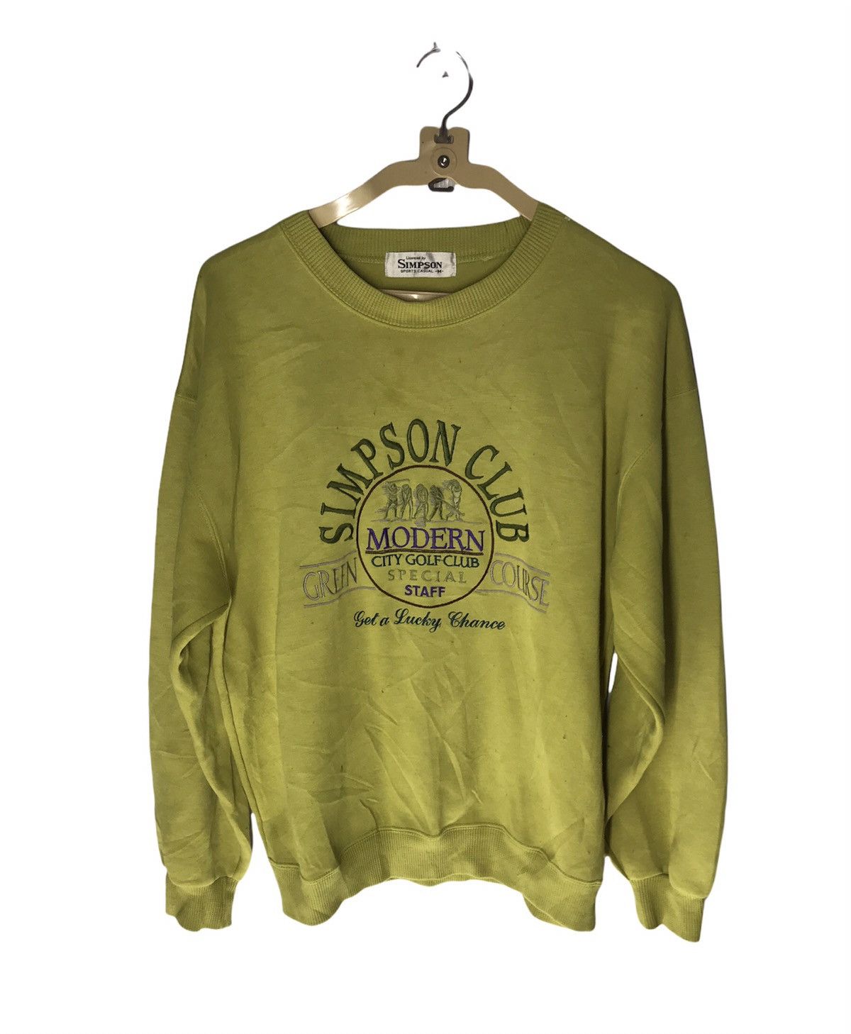 Japanese Brand Simpson sport casual spellout crewneck sweatshirt Size US M / EU 48-50 / 2 - 1 Thumbnail