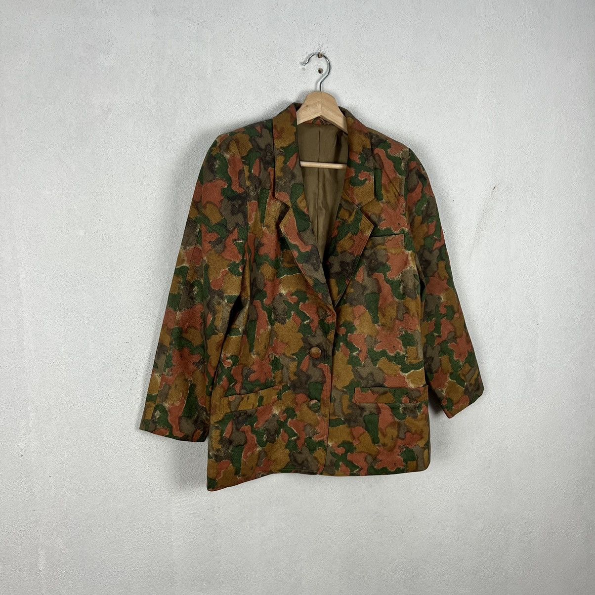 Japanese Brand RARE FULL PRINT FLORAL FLOWER SOFT LEATHER JACKET Size US M / EU 48-50 / 2 - 2 Thumbnail
