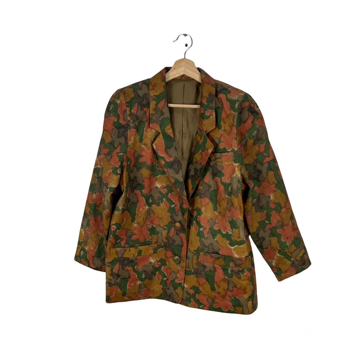Japanese Brand IFSIXWASNINE JK-W PEAK-2/M Leoapard Print Blazer