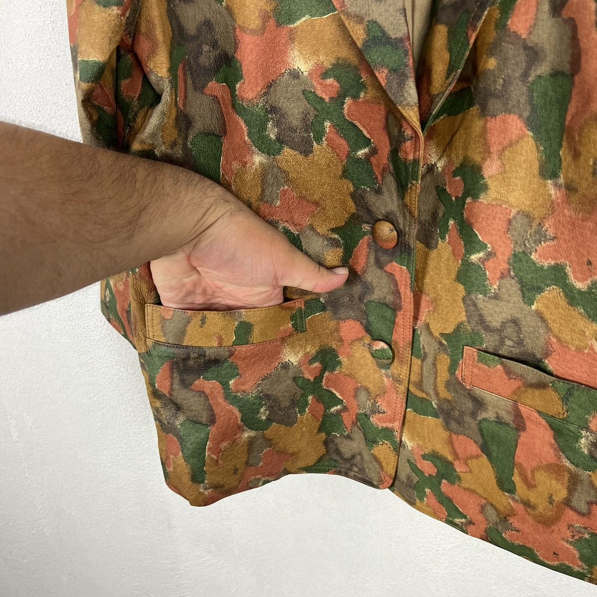 Japanese Brand RARE FULL PRINT FLORAL FLOWER SOFT LEATHER JACKET Size US M / EU 48-50 / 2 - 5 Thumbnail