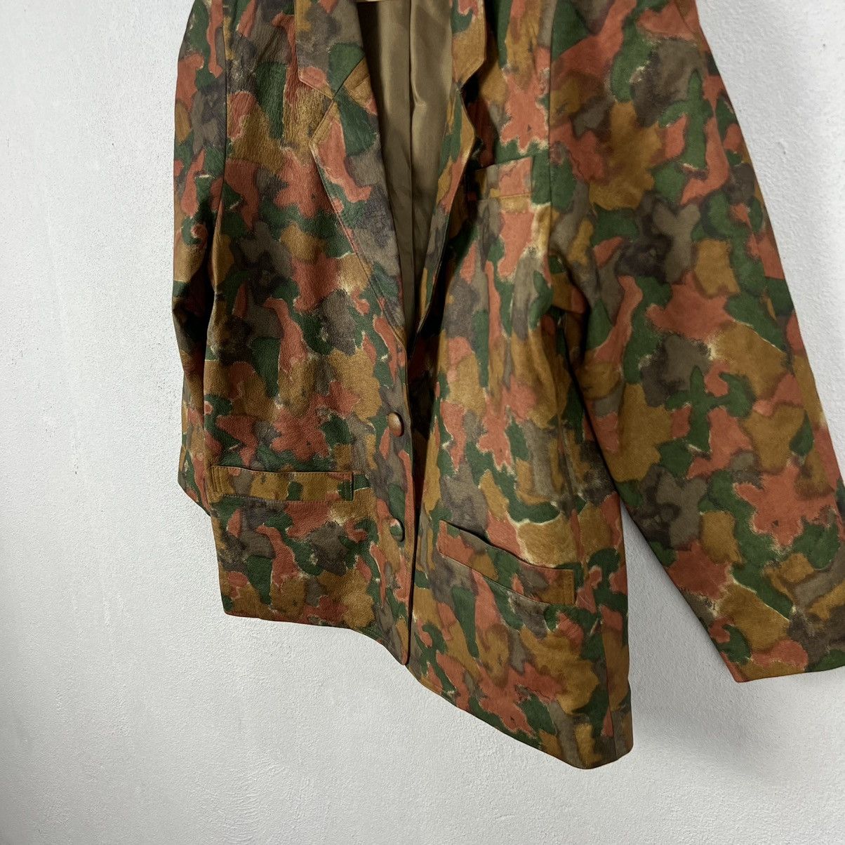 Japanese Brand RARE FULL PRINT FLORAL FLOWER SOFT LEATHER JACKET Size US M / EU 48-50 / 2 - 4 Thumbnail