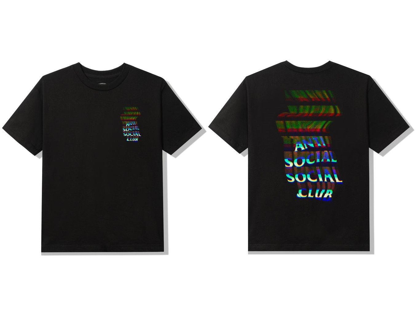 Anti Social Social Club DS ASSC Channel 747 Black Tee FTP FOG CDG BAPE KITH KAWS Size US M / EU 48-50 / 2 - 1 Thumbnail