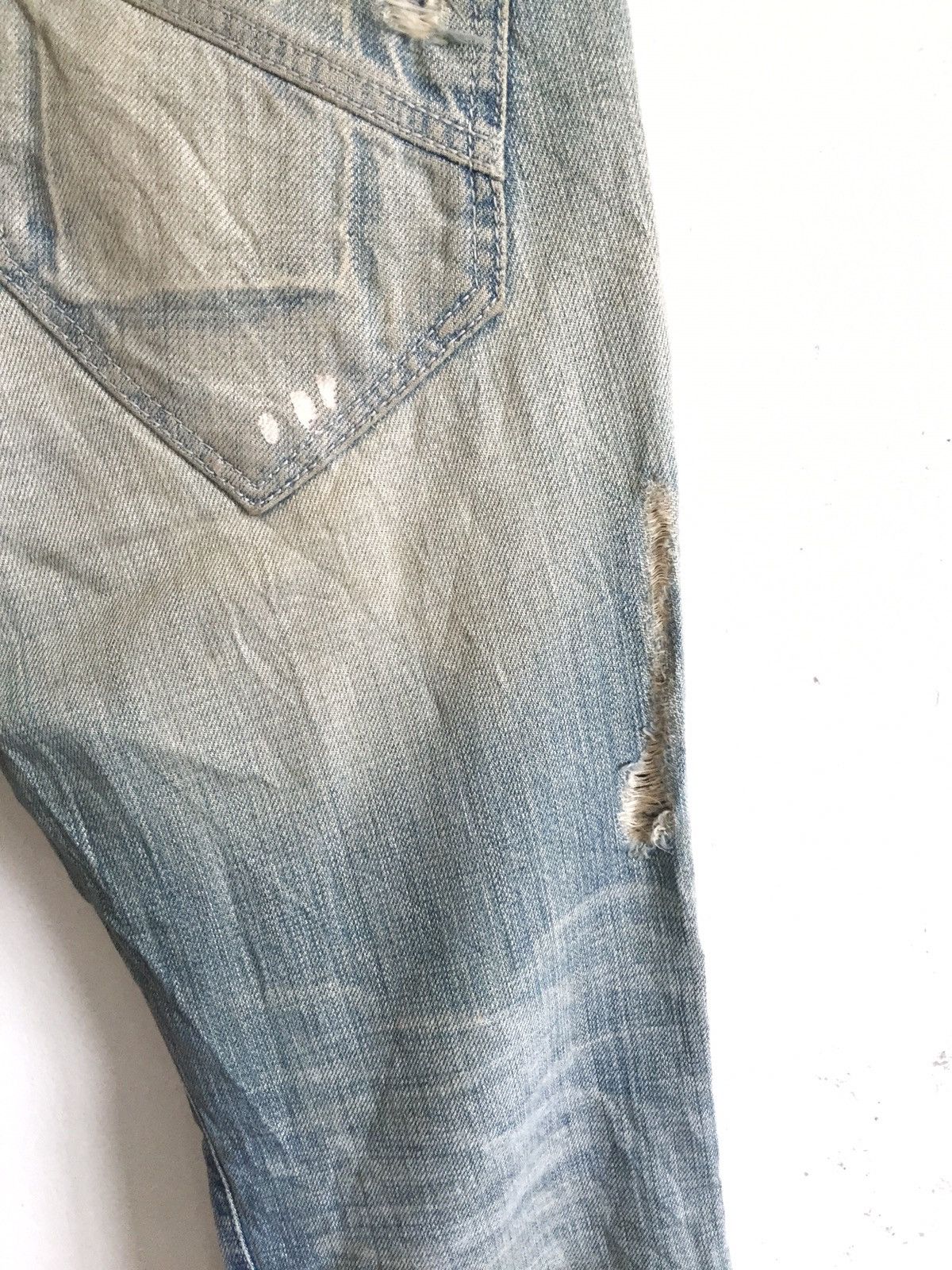 Boycott Boycott 🇯🇵 Beauty Faded Ripped Distressed Denim Size US 34 / EU 50 - 9 Thumbnail
